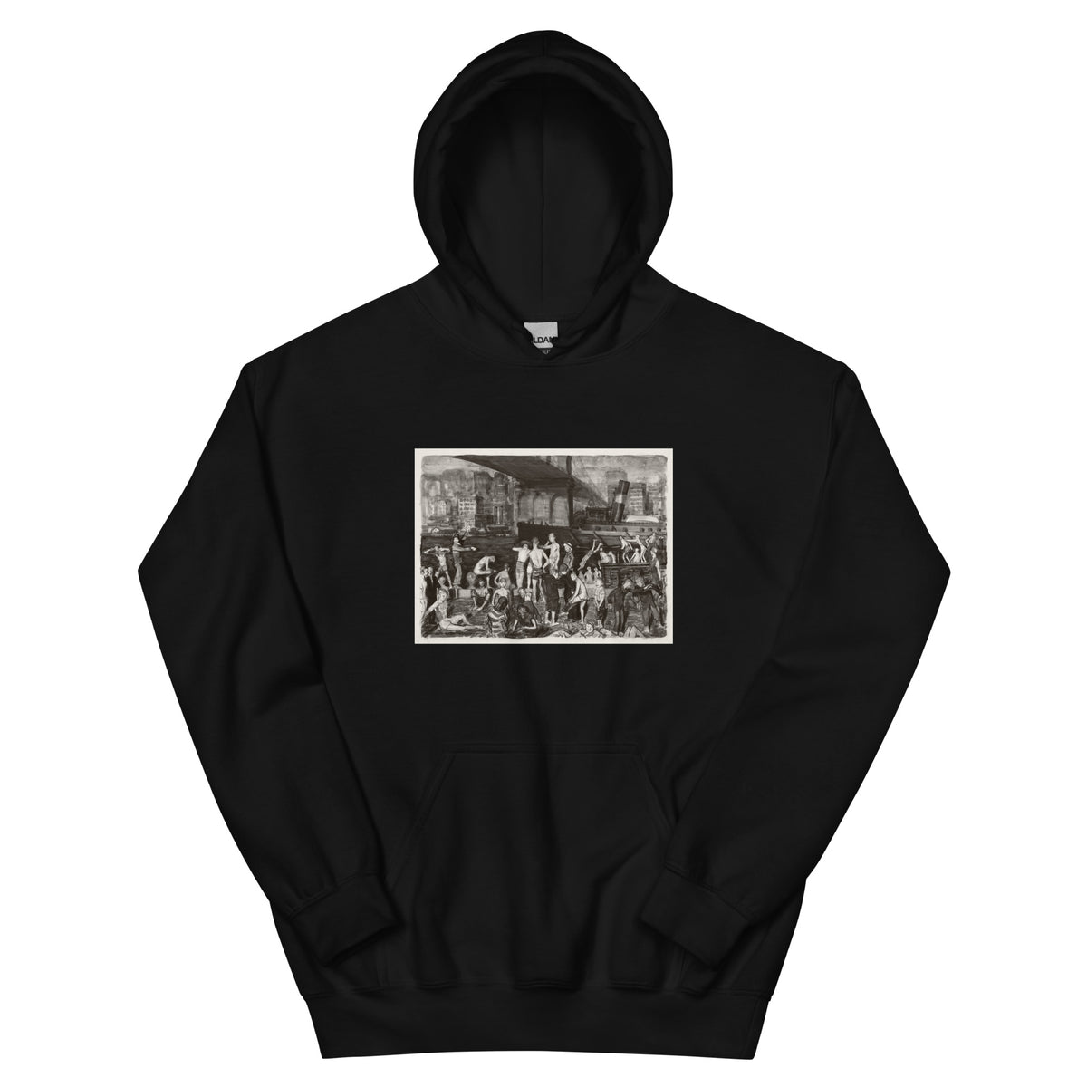 Black Hoodie Splinter Beach Essential