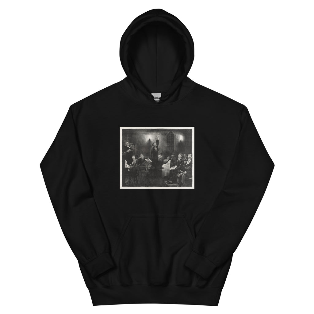 Black Hoodie Prayer Meeting Second Stone Print Essential