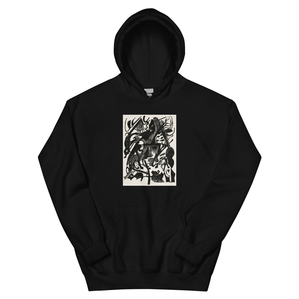 Black Hoodie Birth Of The Wolves Print Essential