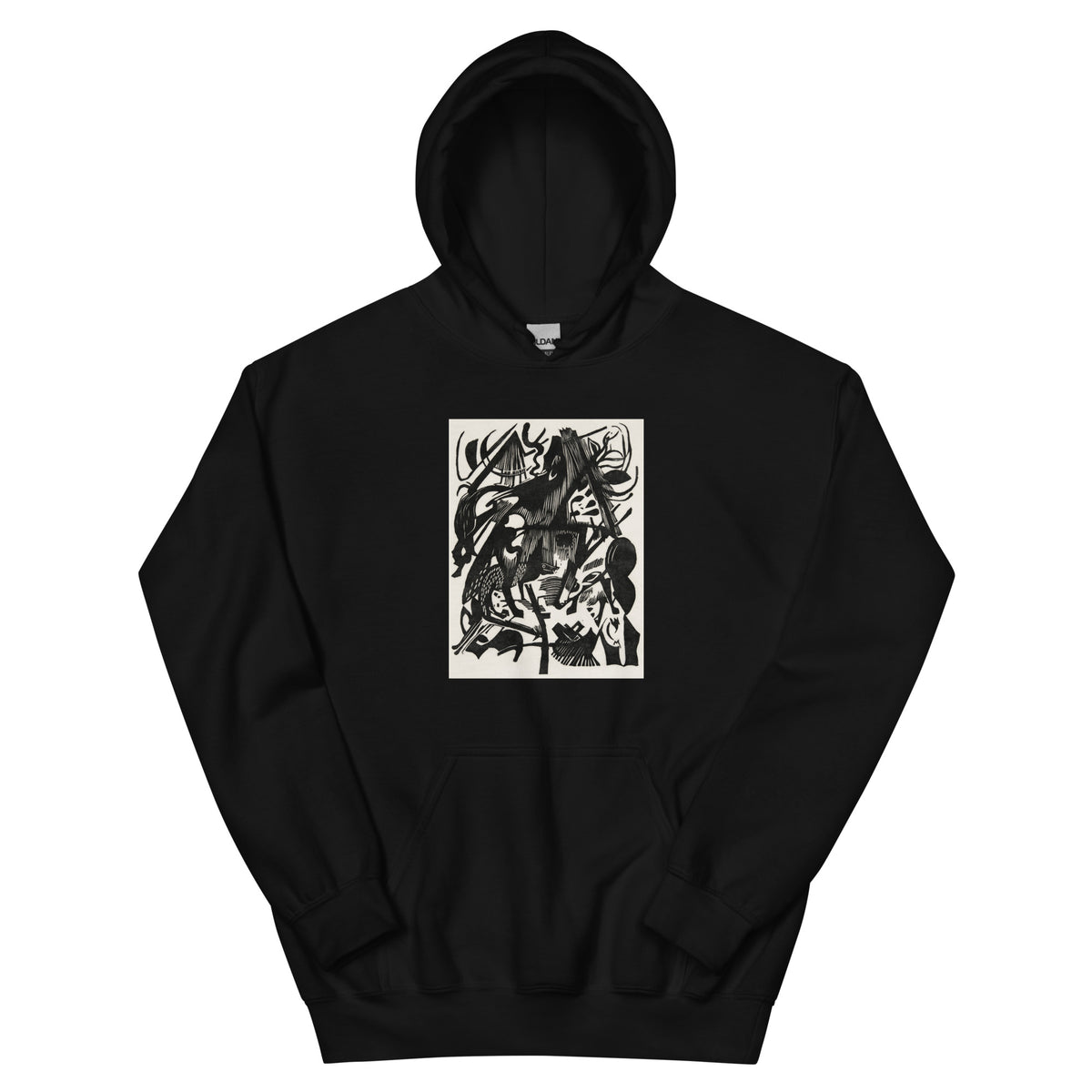 Black Hoodie Birth Of The Wolves Print Essential