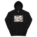 Black Hoodie Resting Horses Print Essential