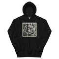 Black Hoodie Lizards Print Essential