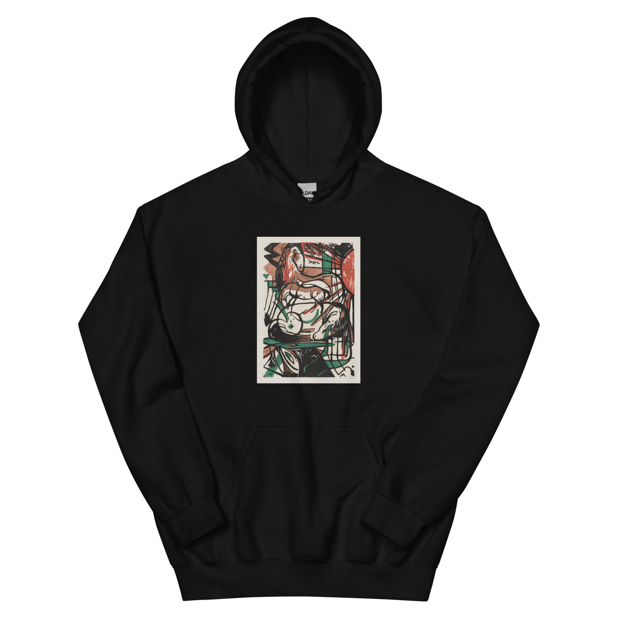 Black Hoodie The Birth Of Horses Print Essential