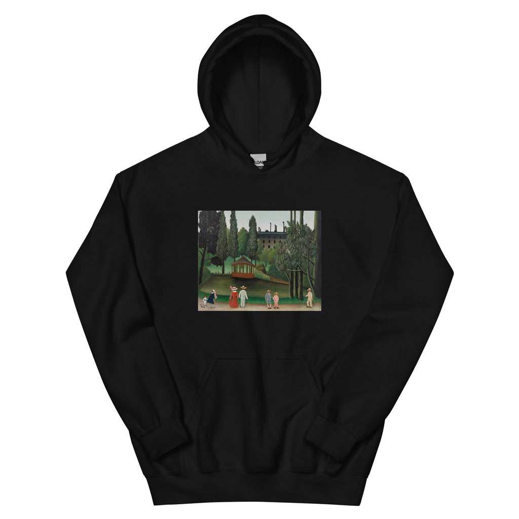 Black Hoodie View Of Montsouris Park The Kiosk Vue Du Parc Montsouris Le Kiosque Essential