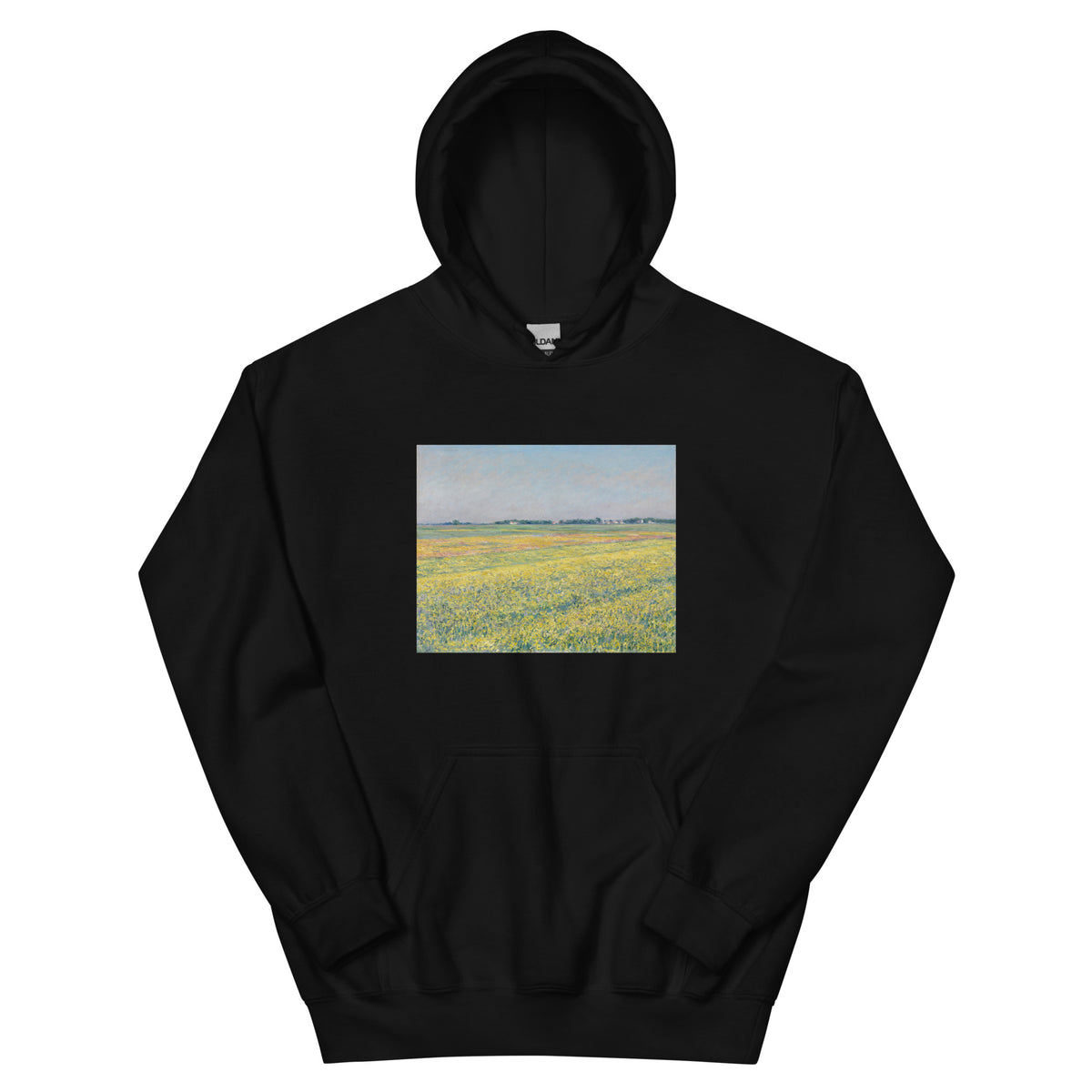 Black Hoodie The Plain Of Gennevilliers Yellow Fields Essential
