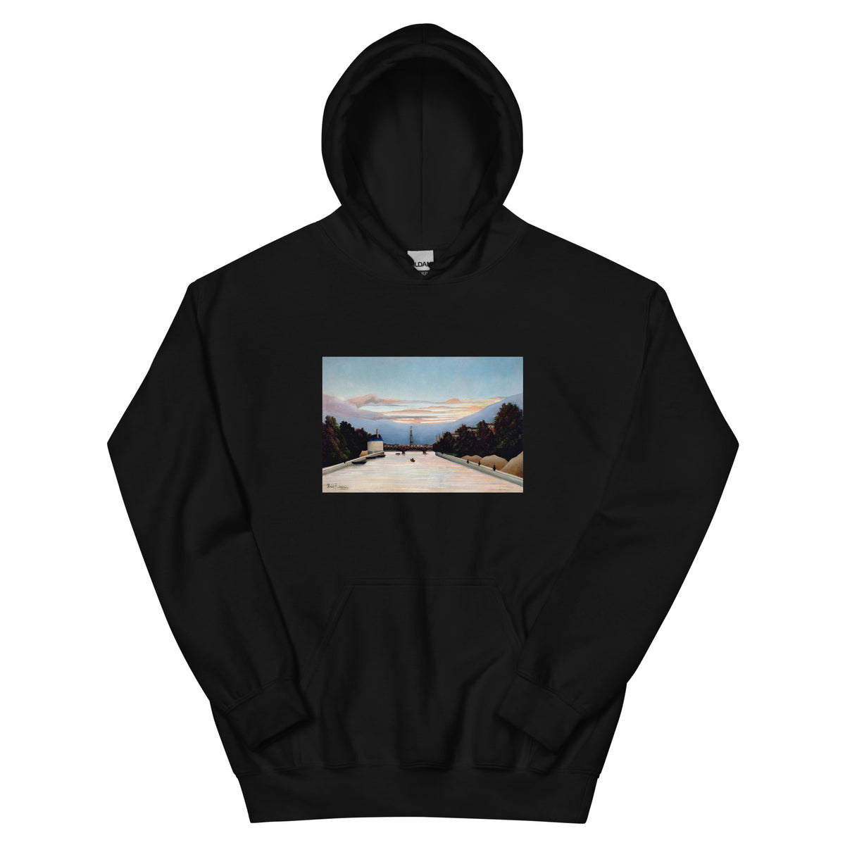 Black Hoodie Henri Rousseau The Eiffel Tower Famous Painting Essential