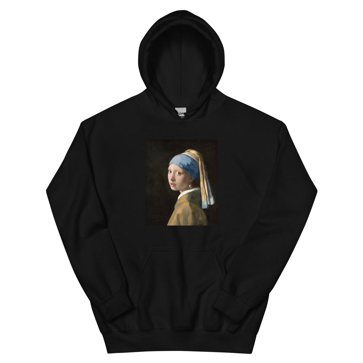 Black Hoodie Johannes Vermeer Girl With A Pearl Earring Famous Painting Essential