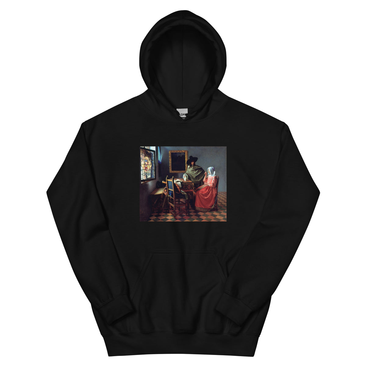Black Hoodie Johannes Vermeer The Wine Glass Famous Painting Essential
