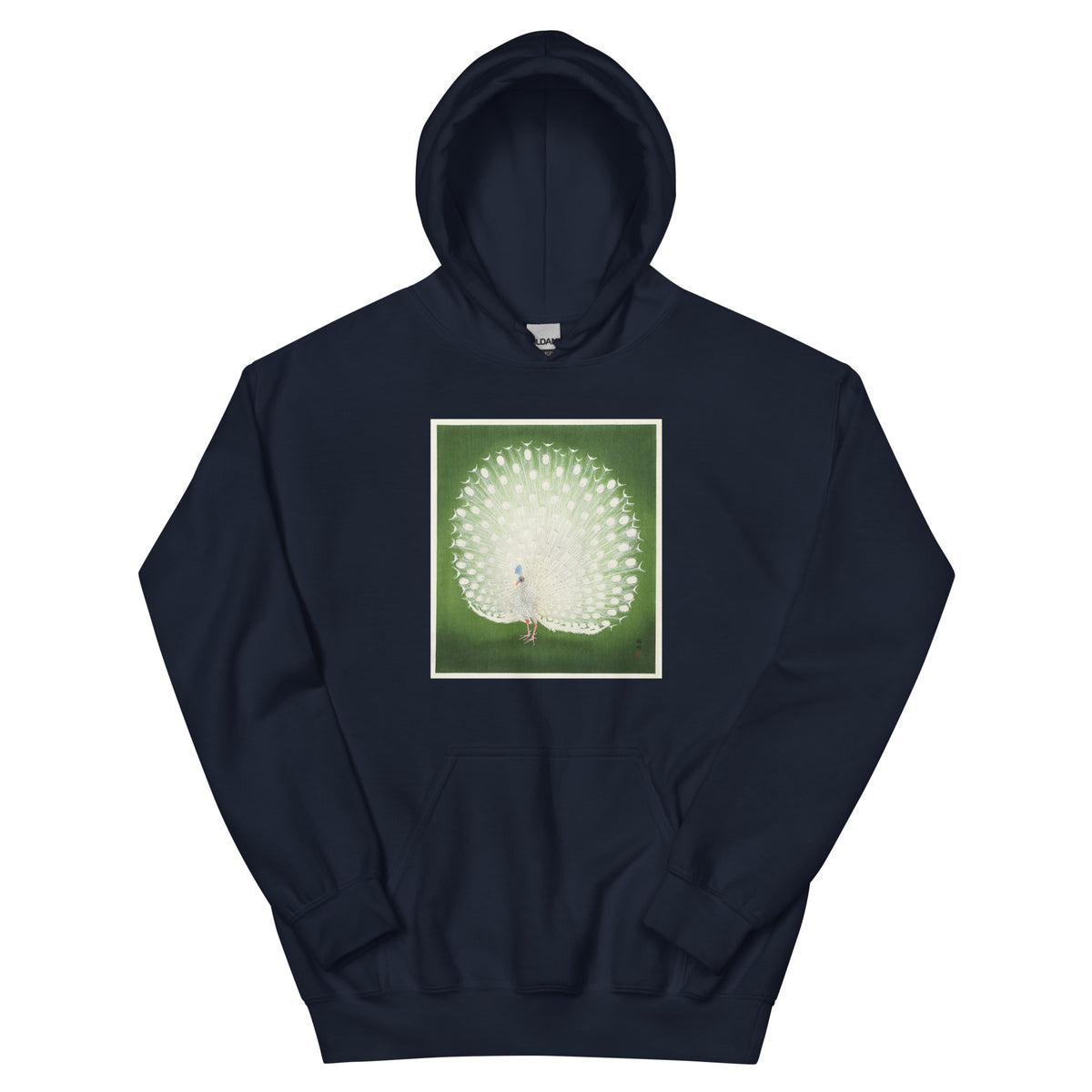 Navy Hoodie Peacock - Ohara Koson 1925 Essential