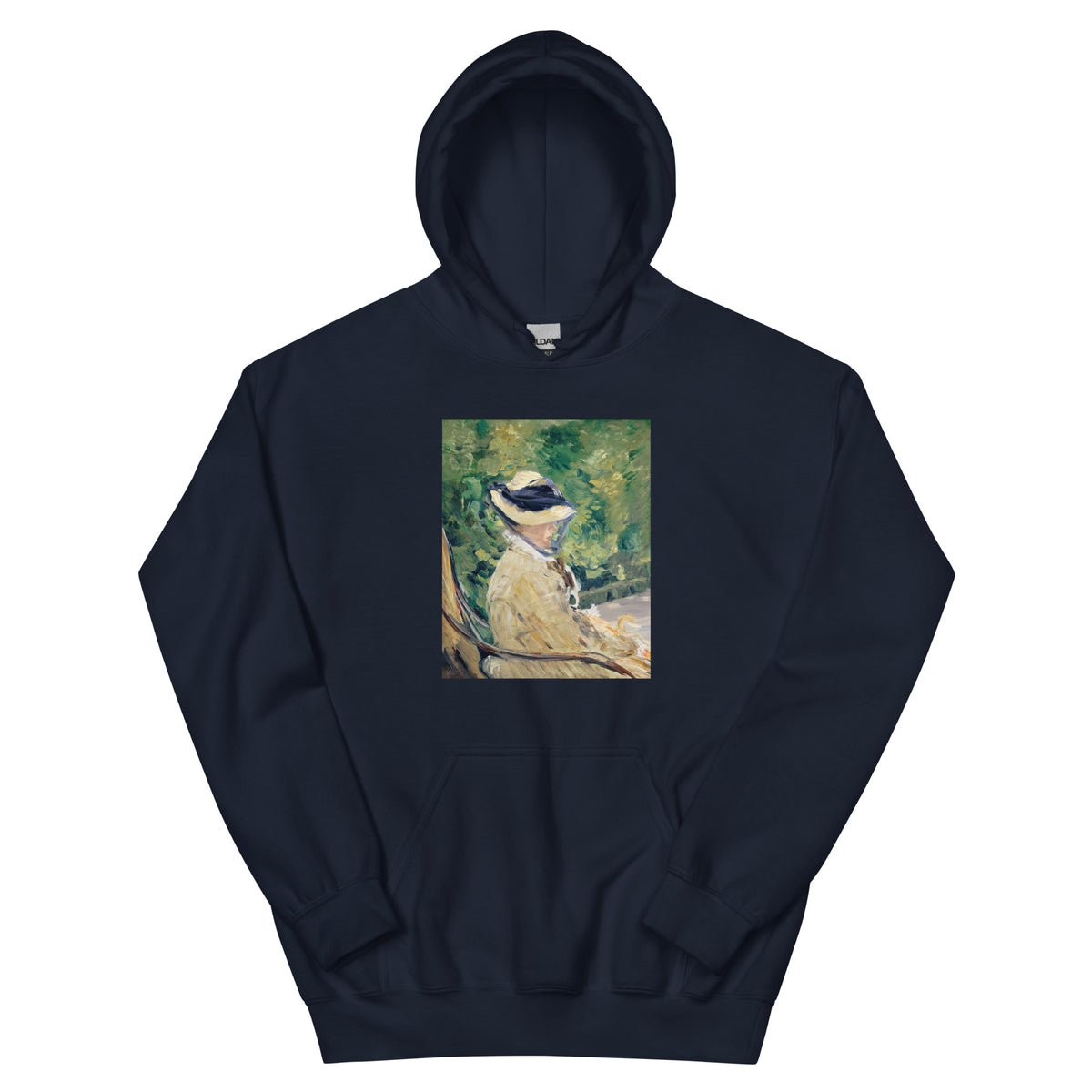 Navy Hoodie Madame Manet Suzanne Leenhoff 1830 1906 At Bellevue Painting In High Resolution Essential