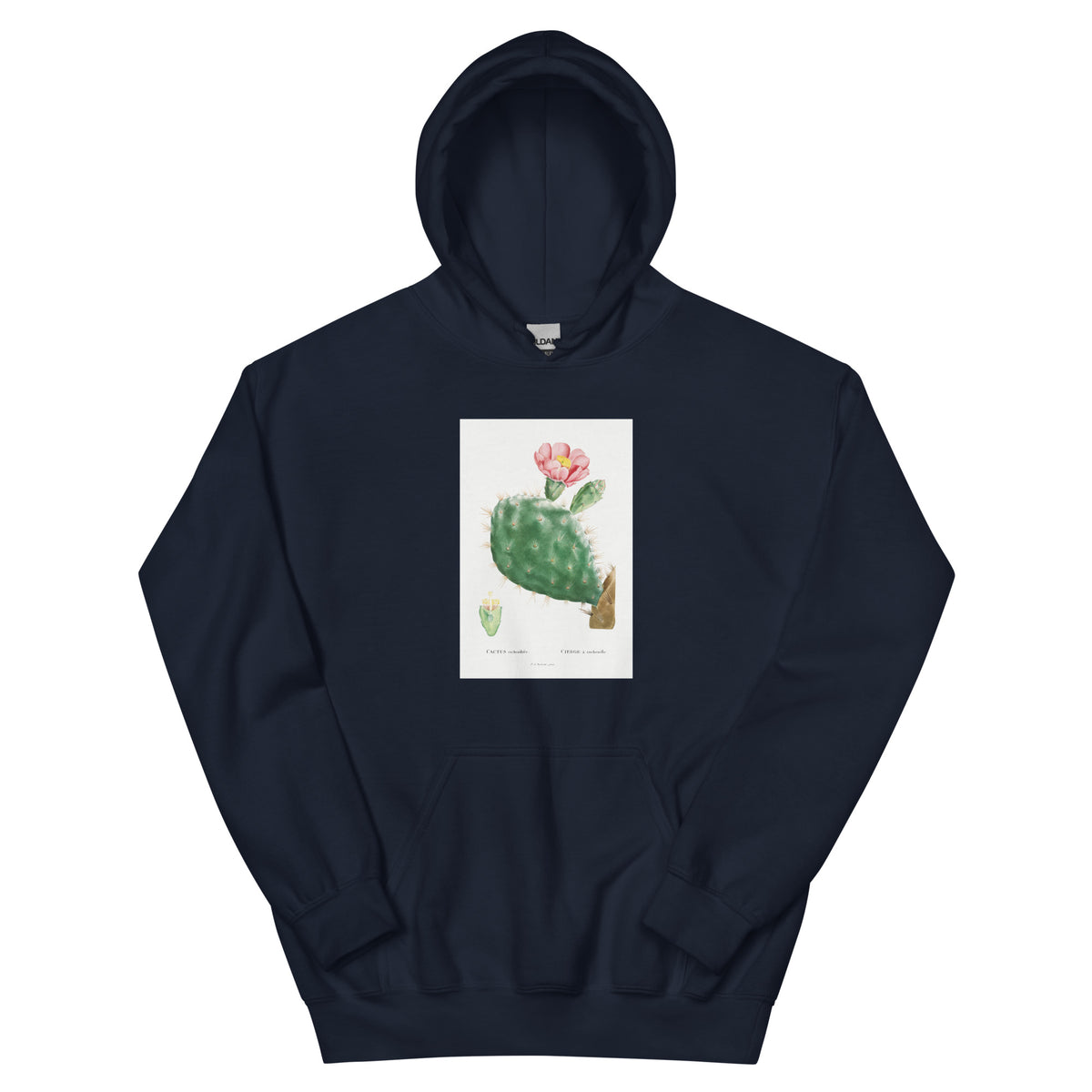 Navy Hoodie Cactus Cochenillifer Image Essential