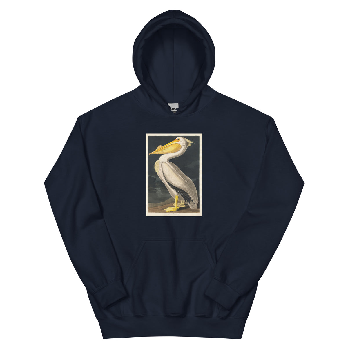 Navy Hoodie American White Pelican Essential