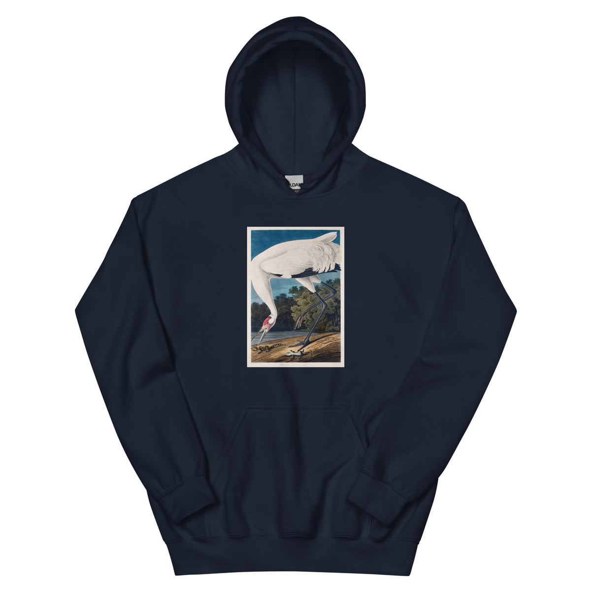 Navy Hoodie Hooping Crane Essential