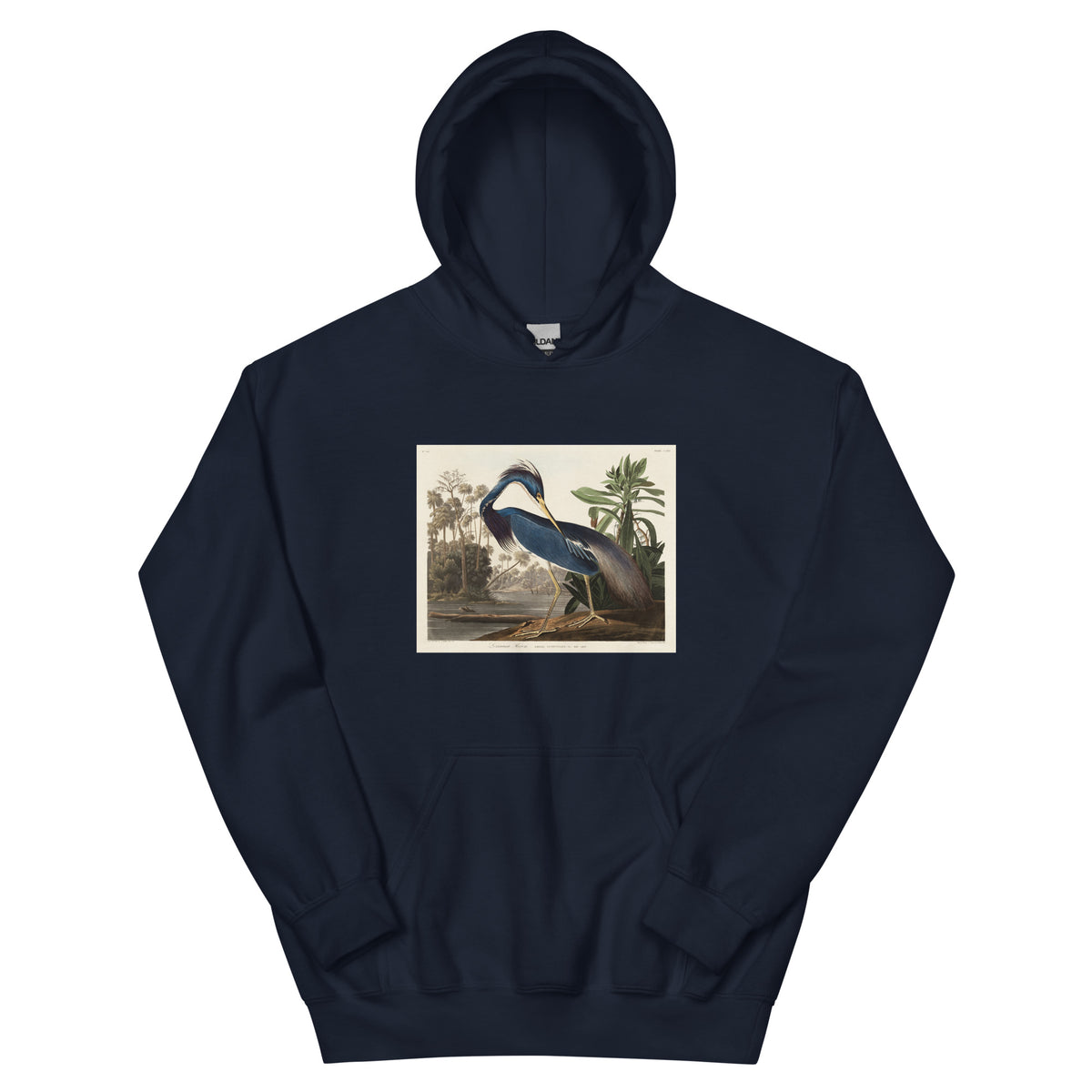 Navy Hoodie Louisiana Heron Essential