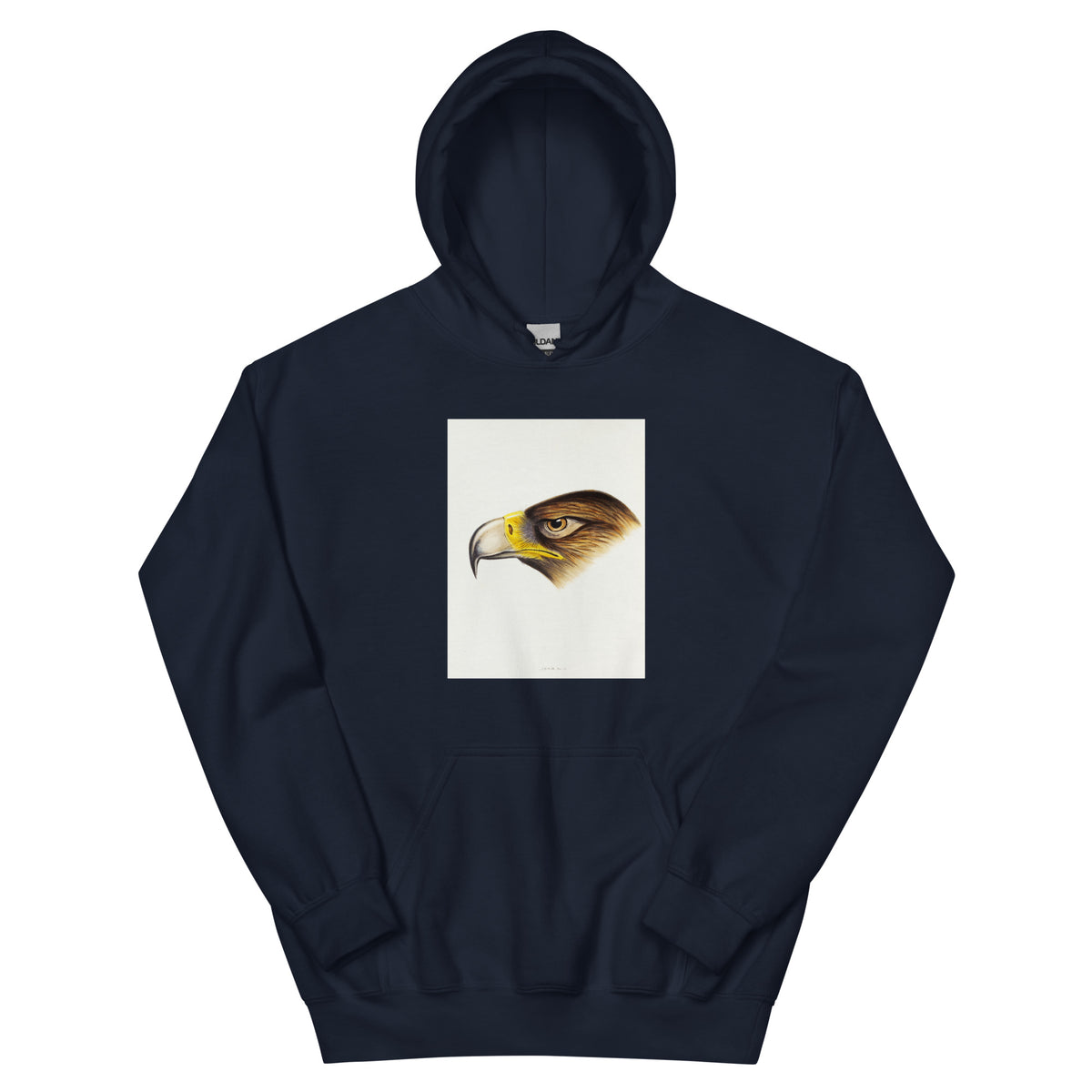 Navy Hoodie Wedge-Tailed Eagle Aquila Fucosa Illustrated Essential