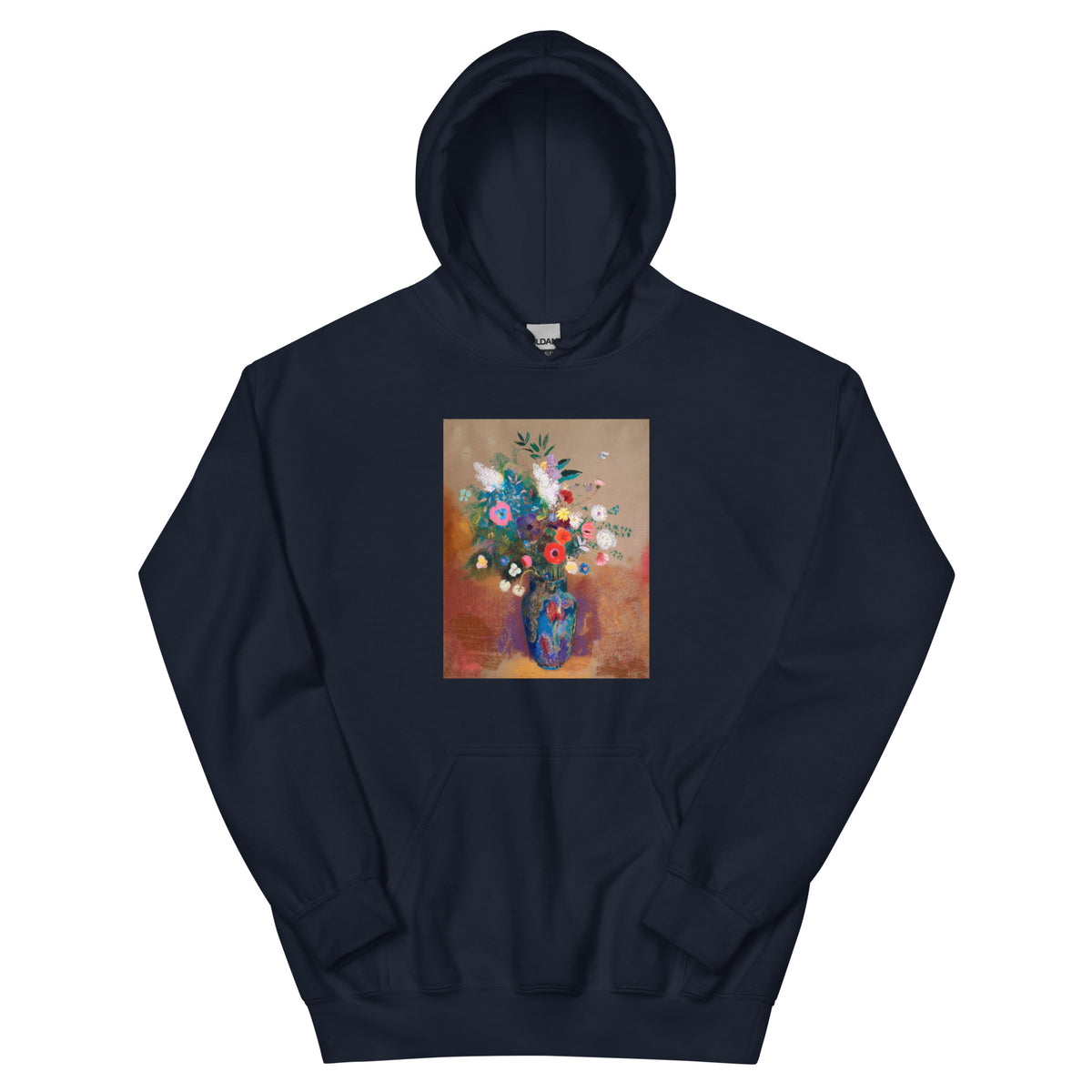 Navy Hoodie Bouquet Of Flowers 1900 1905 Essential