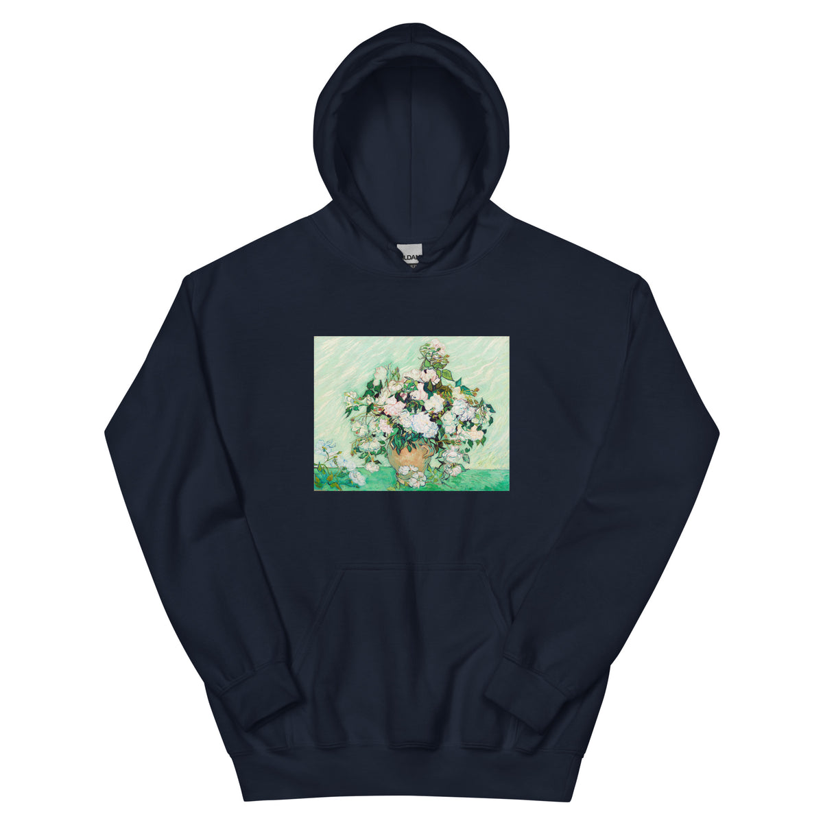 Navy Hoodie Roses Van Gogh Nga Essential