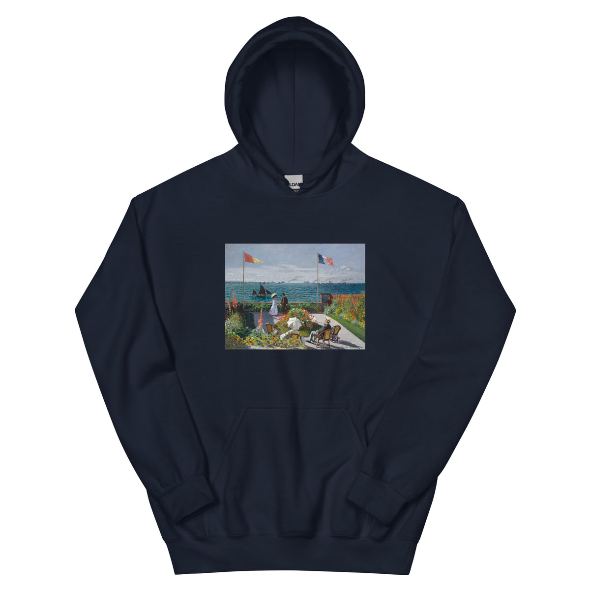 Navy Hoodie Garden At Sainte-Adresse Essential