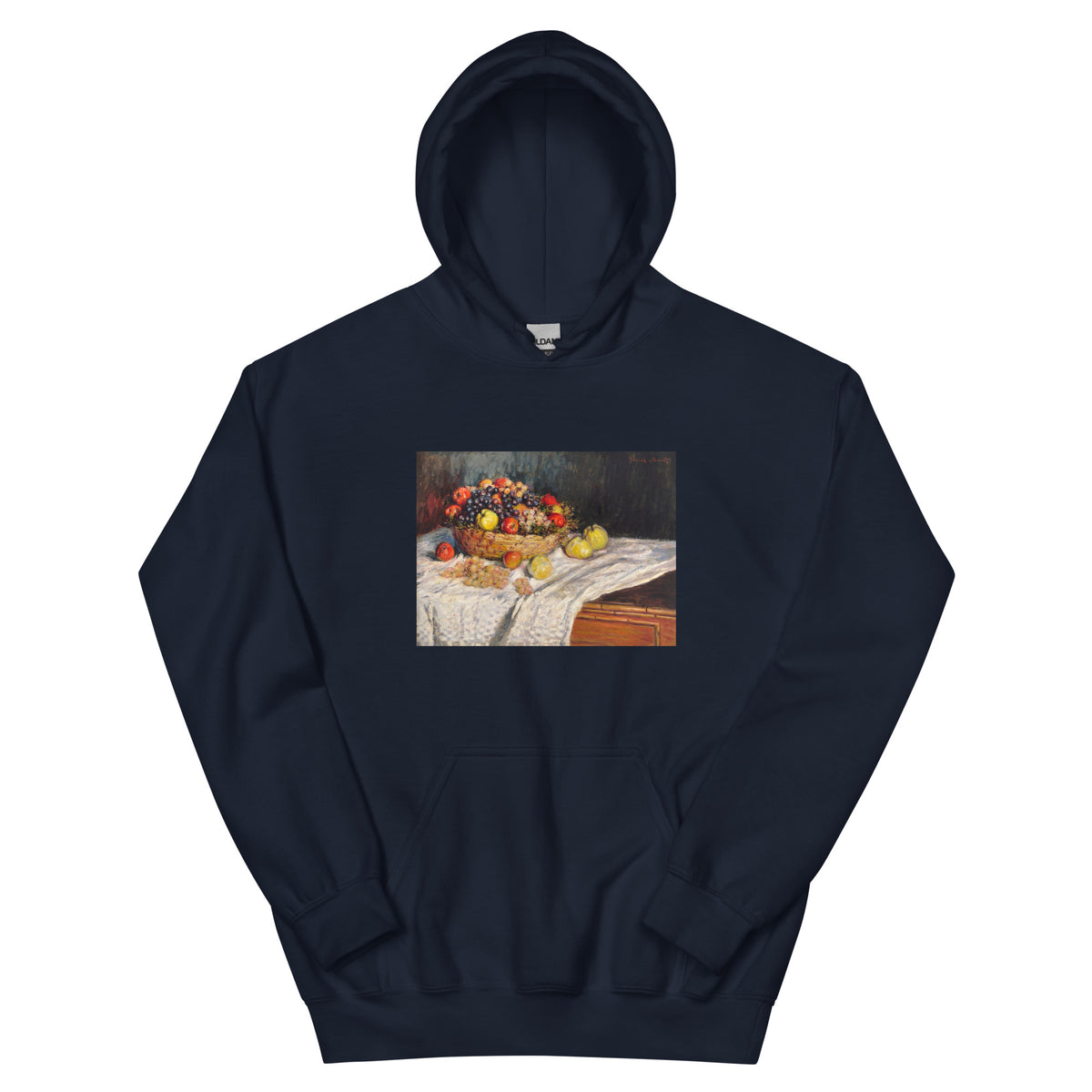 Navy Hoodie Apples And Grapes Essential