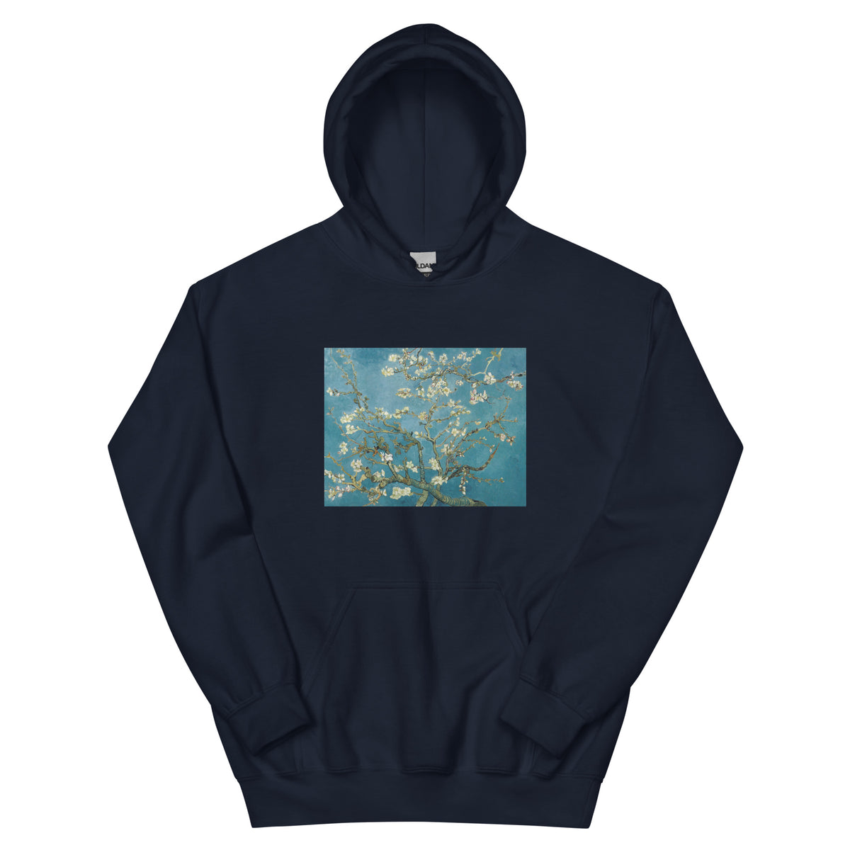 Navy Hoodie Vincent Van Gogh S Almond Blossom Famous Painting Essential