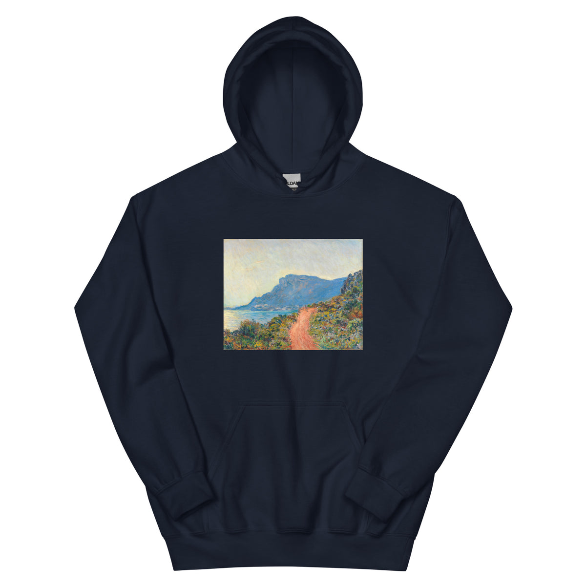 Navy Hoodie La Corniche Near Monaco Essential