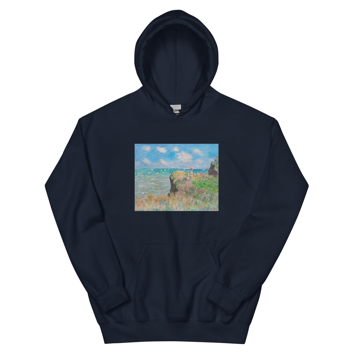 Navy Hoodie Cliff Walk At Pourville Essential