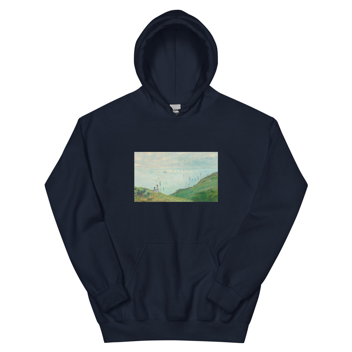 Navy Hoodie Cliffs At Pourville Essential