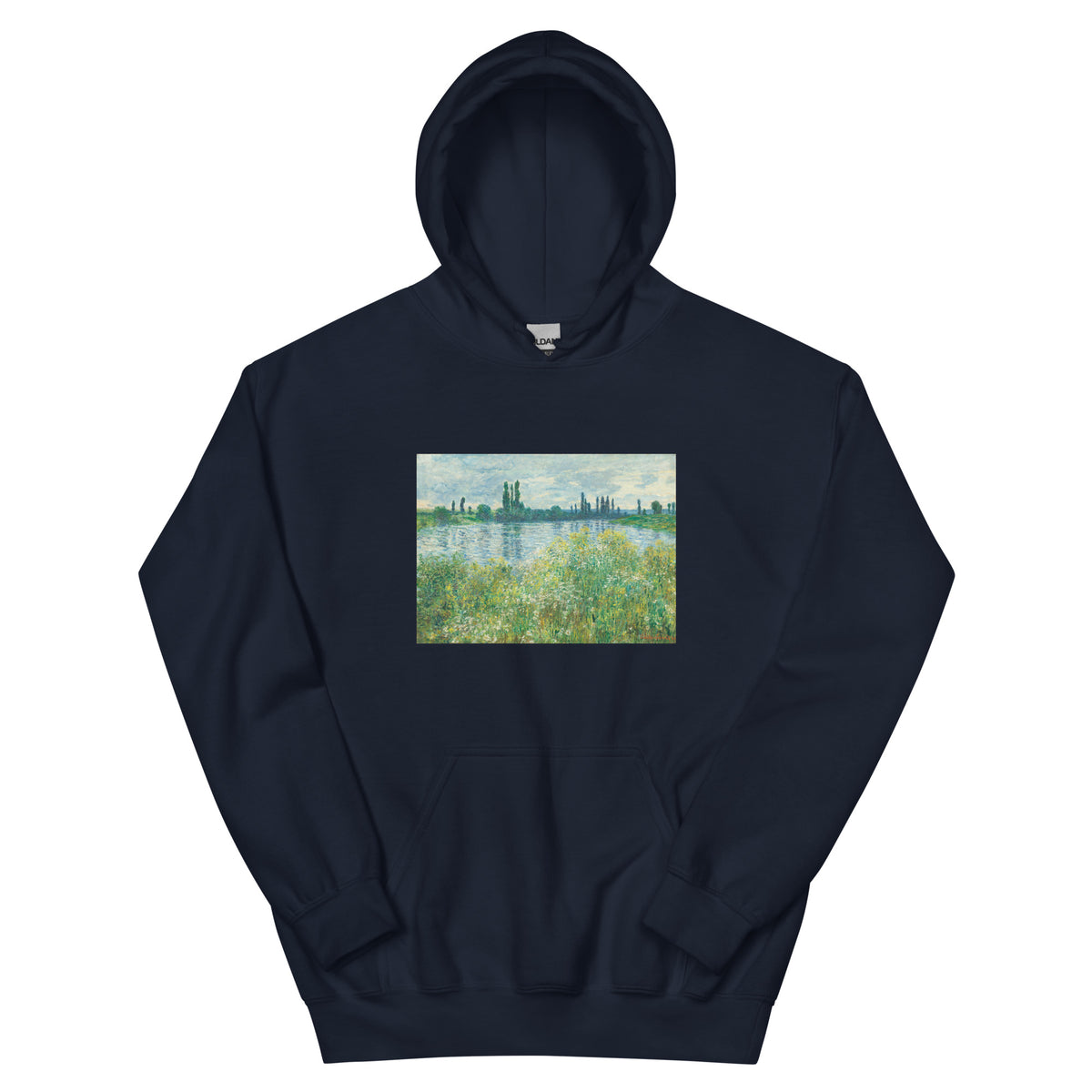 Navy Hoodie Banks Of The Seine Vetheuil Essential