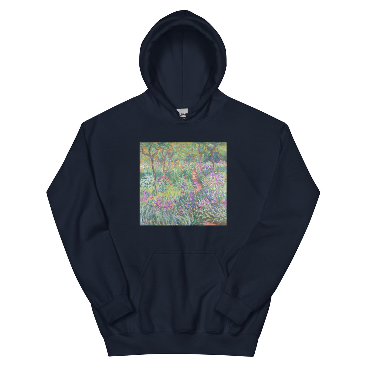 Navy Hoodie The Artist Garden In Giverny Essential