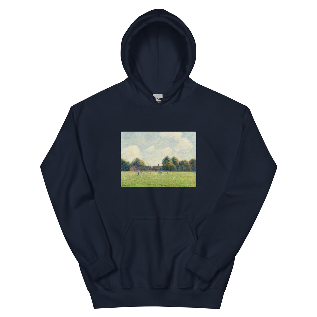 Navy Hoodie Hampton Court Green Essential