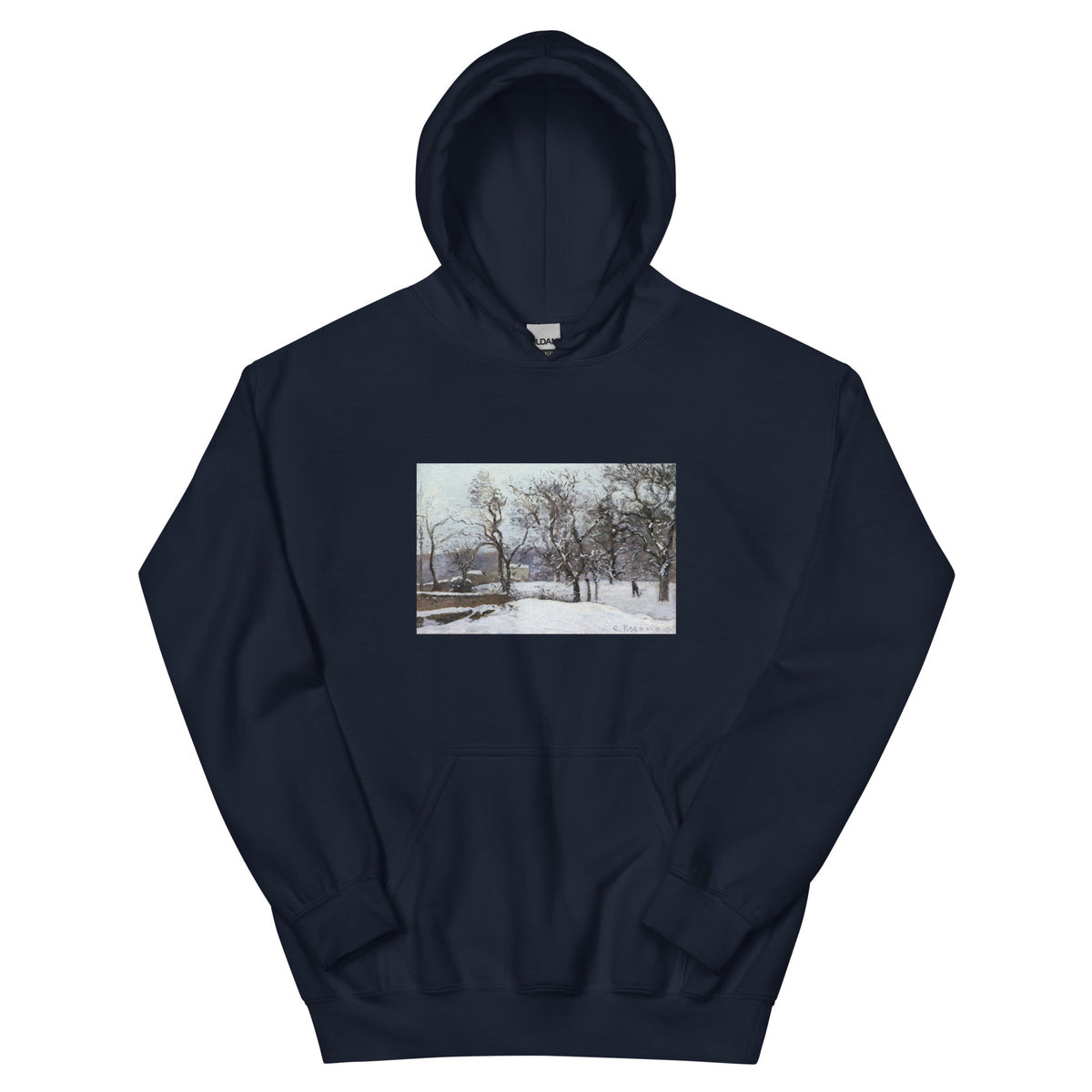 Navy Hoodie Snow At Louveciennes Essential