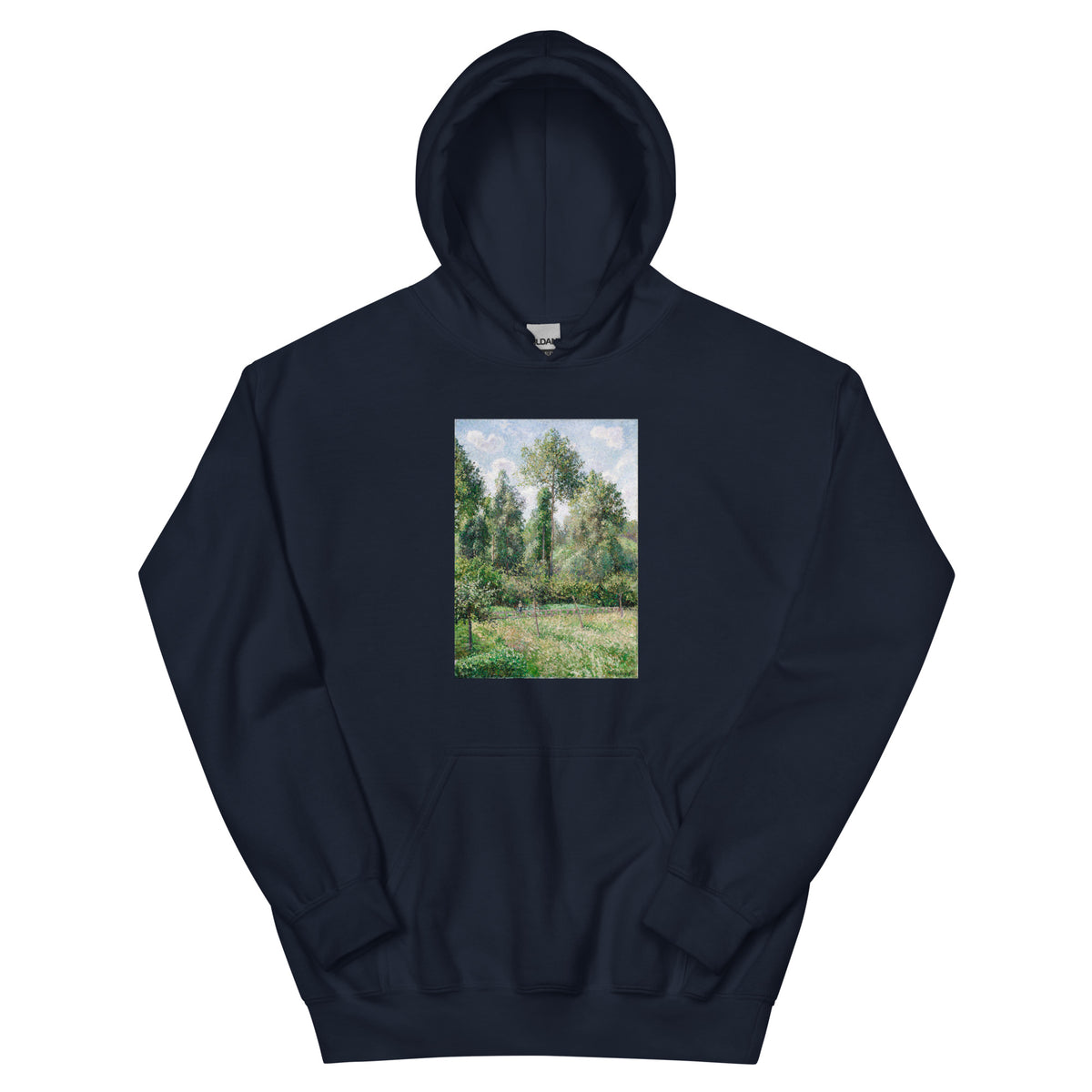 Navy Hoodie Poplars Eragny Essential