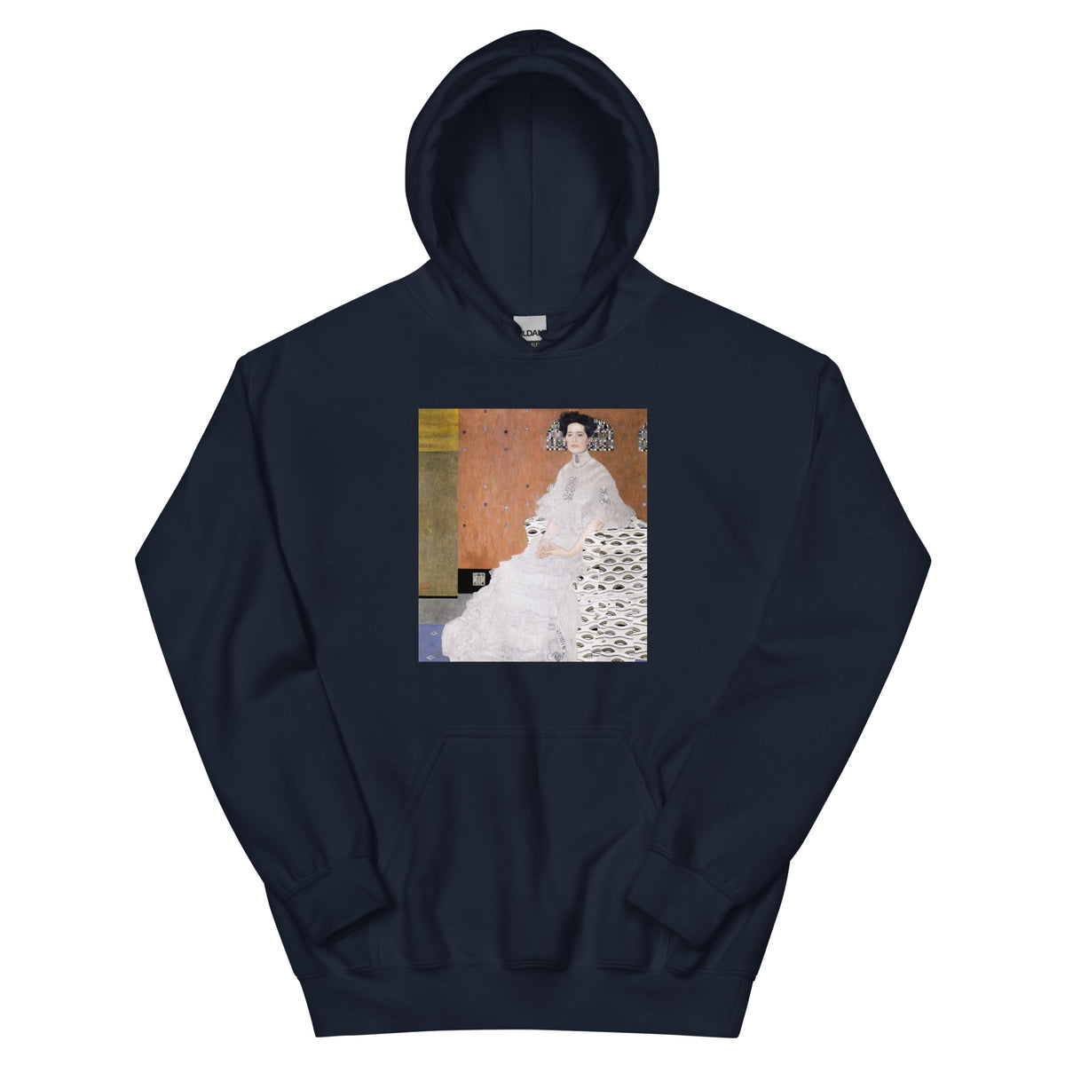 Navy Hoodie Gustav Klimt Bildnis Fritza Riedler Famous Painting Essential
