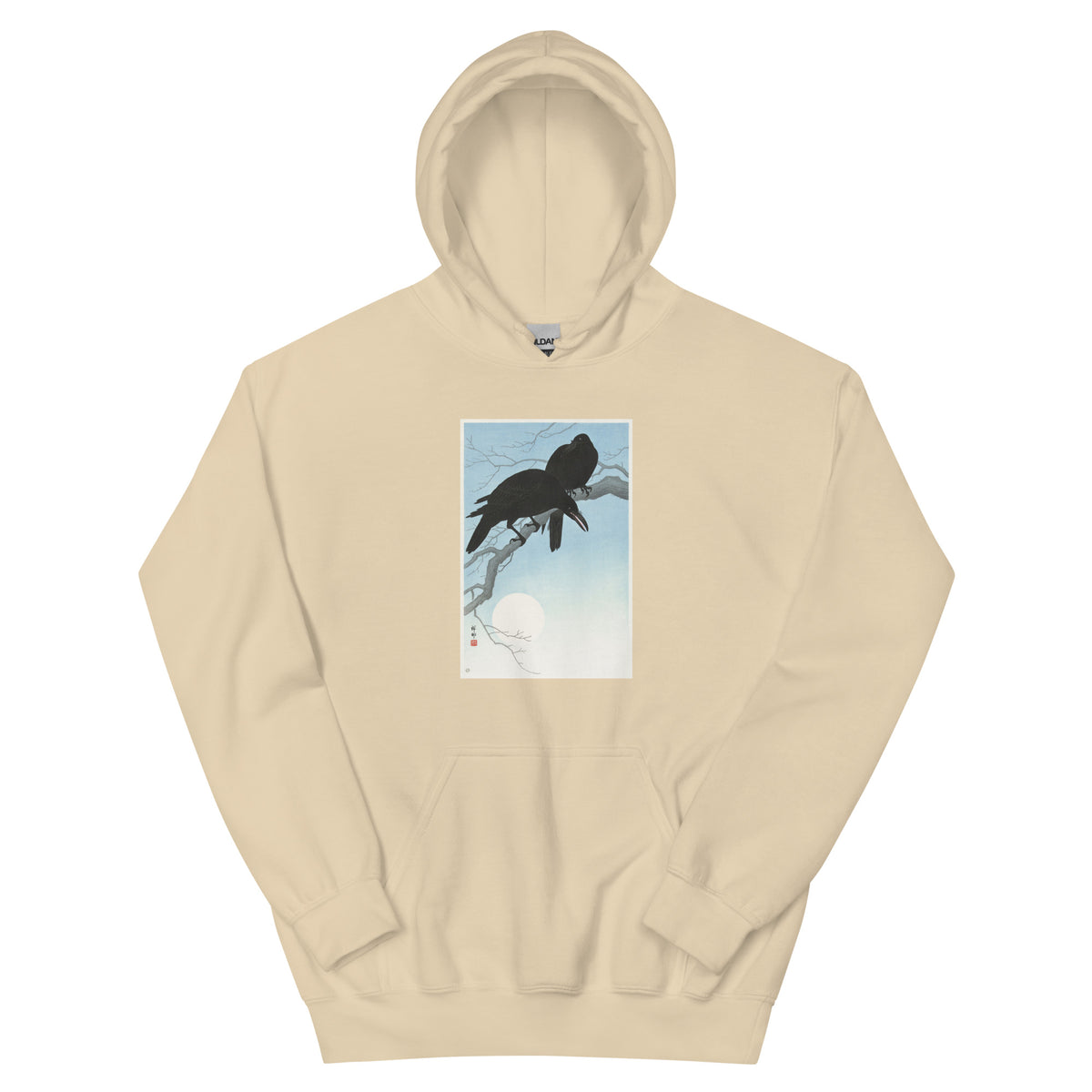Sand Hoodie Two Crows On A Branch - Ohara Koson 1927 Essential