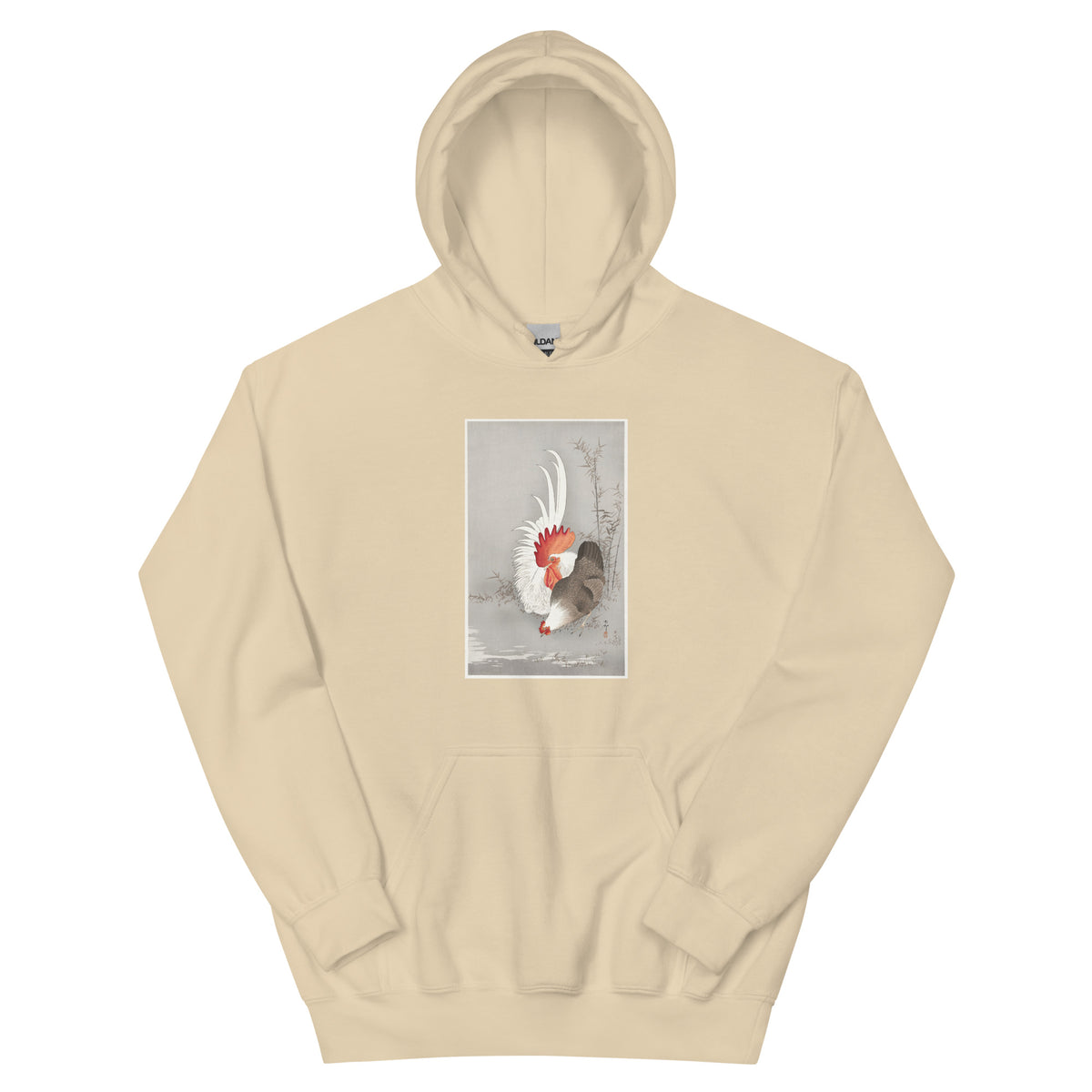 Sand Hoodie Rooster And Chicken - Ohara Koson 1900 Essential