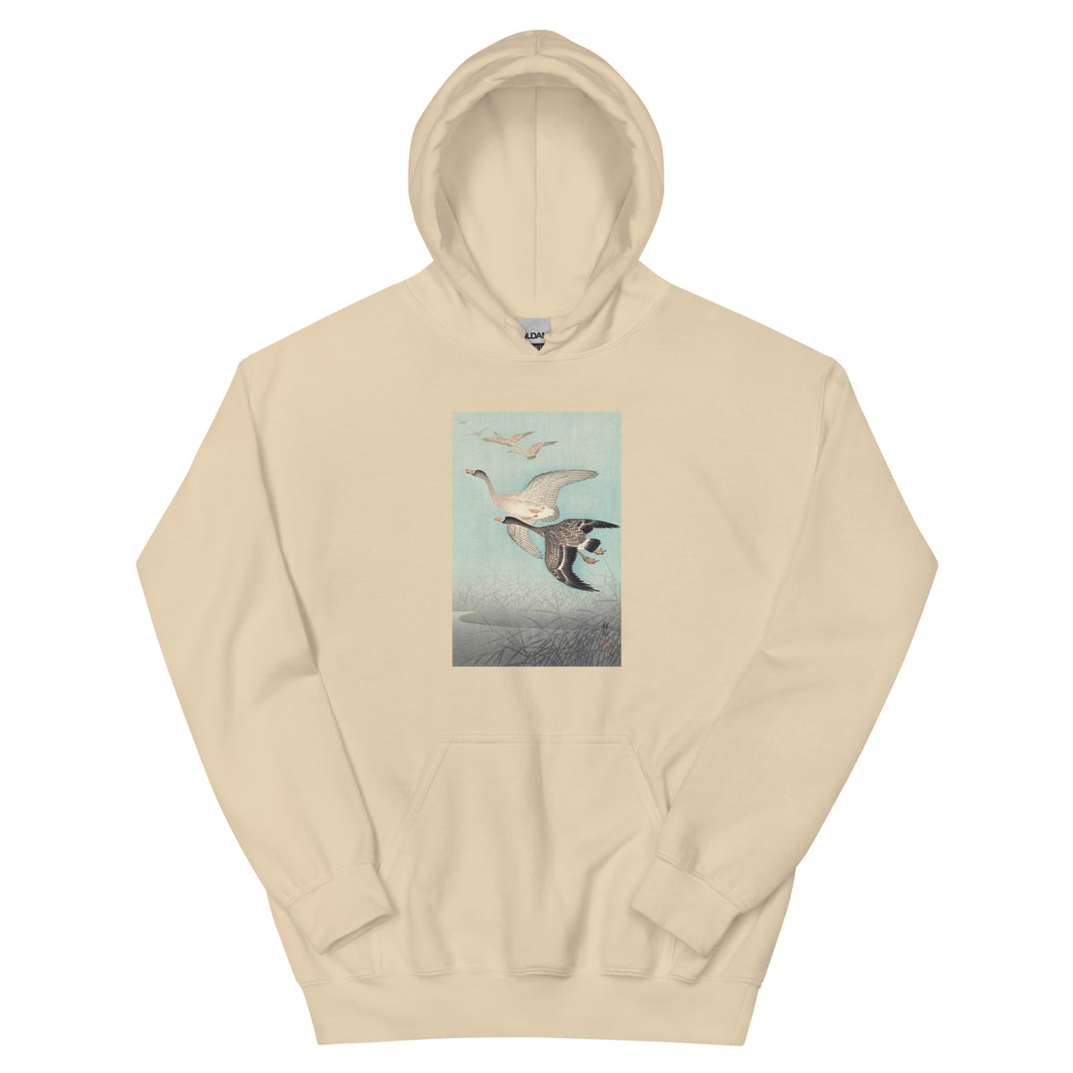 Sand Hoodie Great Geese In Flight - Ohara Koson 1925 Essential