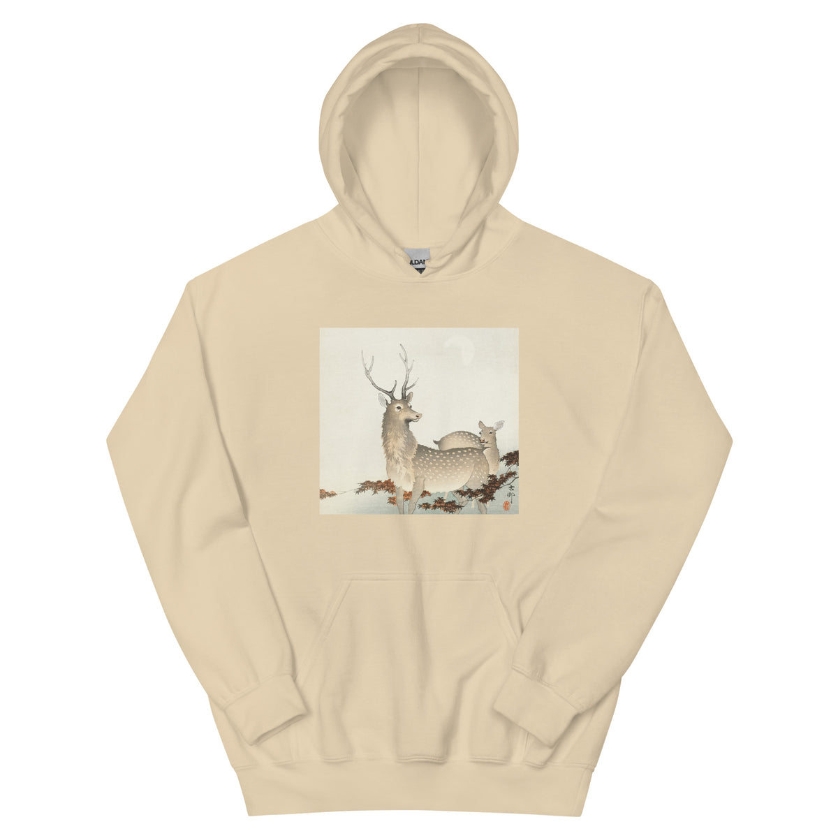 Sand Hoodie Couple Of Deers - Ohara Koson 1900 Essential