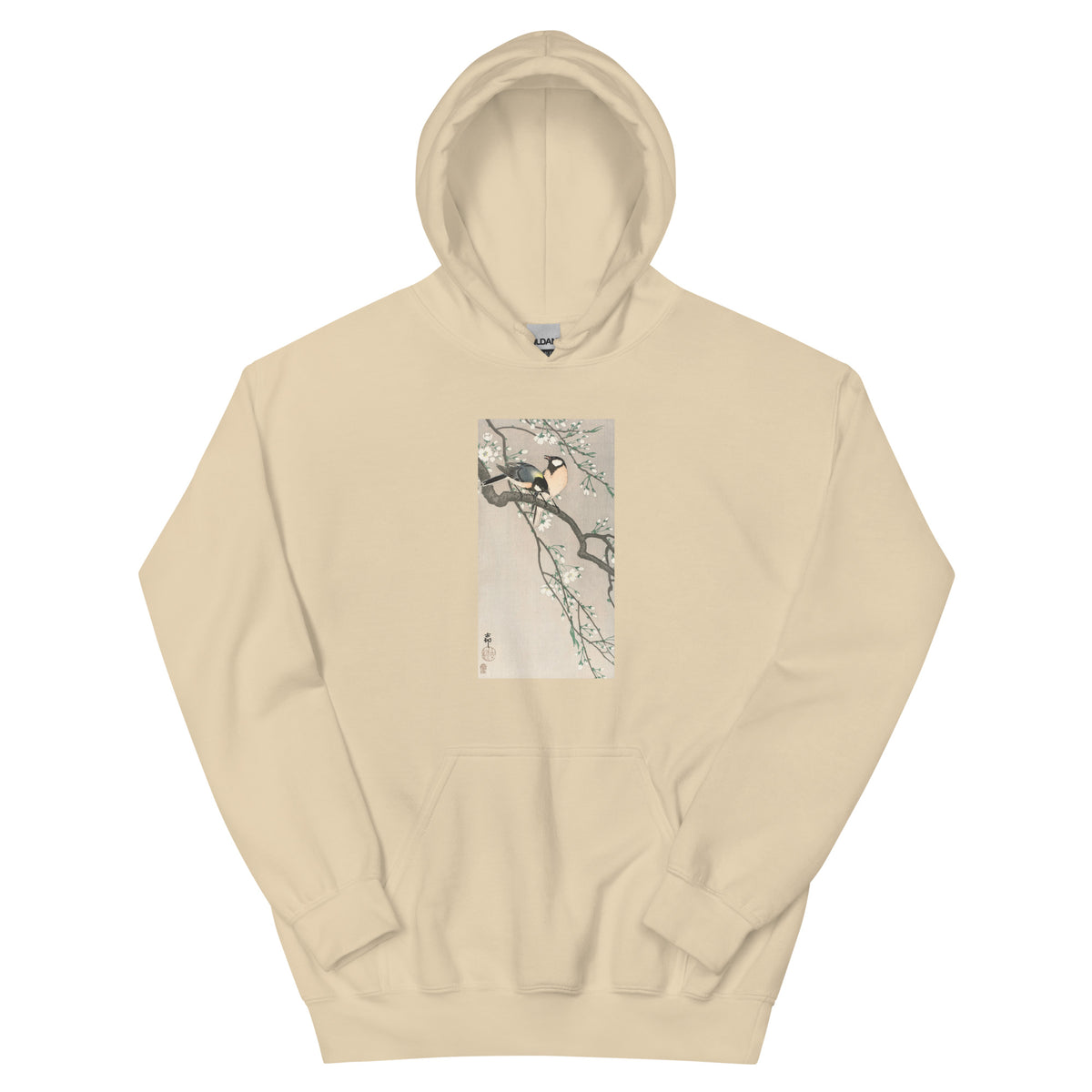 Sand Hoodie Tits On Cherry Branch Essential
