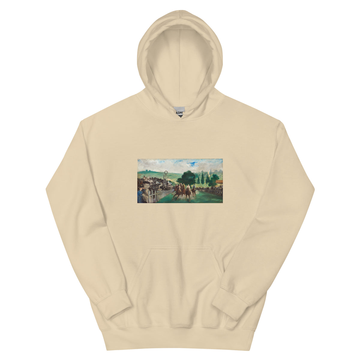Sand Hoodie The Races At Longchamp Painting In High Resolution Essential