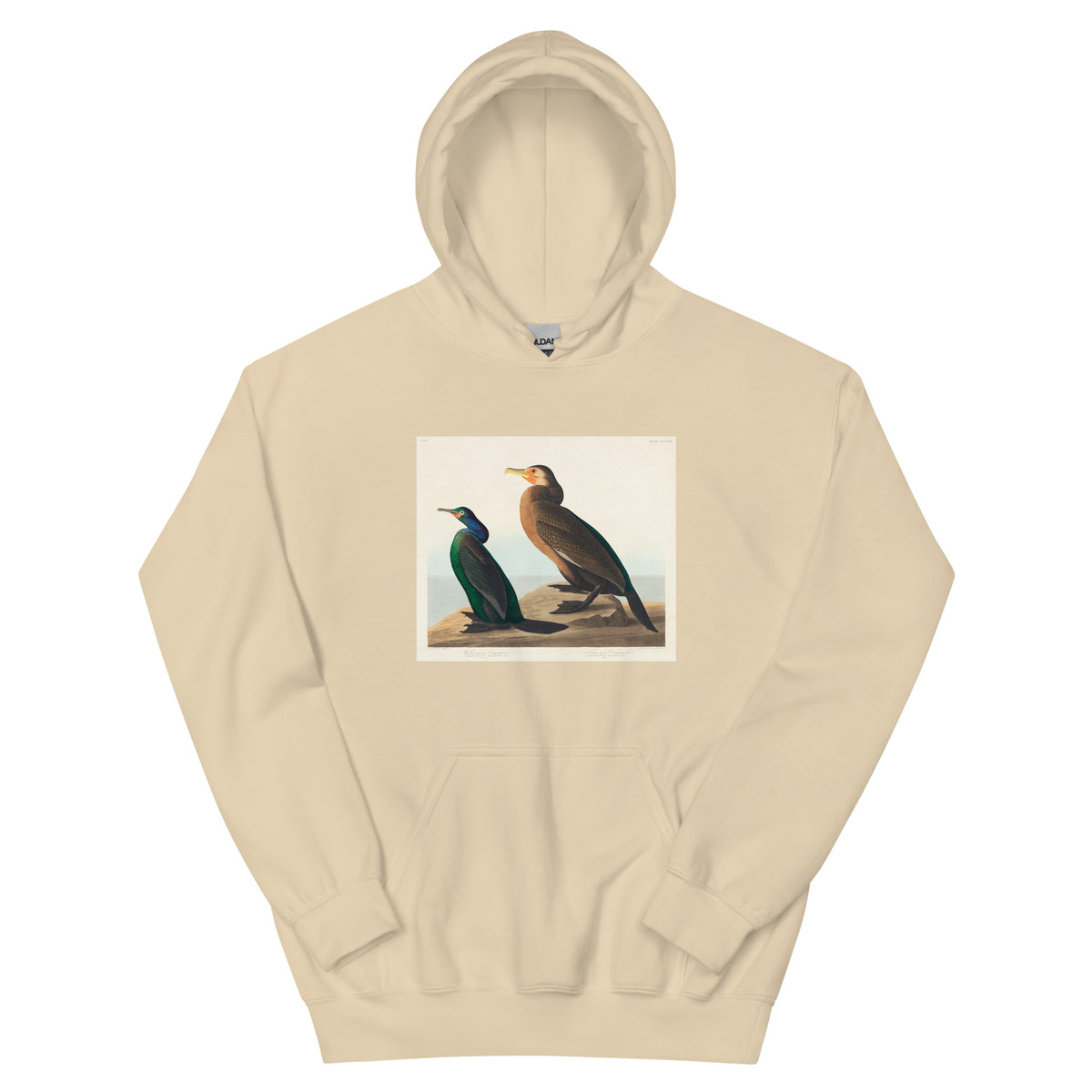 Sand Hoodie Violet-Green Cormorant And Townsend S Cormorant - John James Audubon 1827 Essential