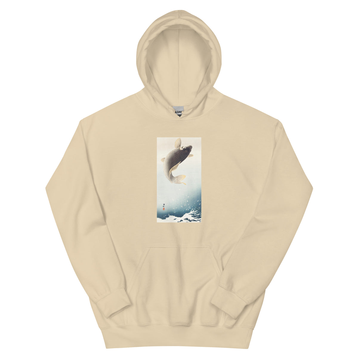 Sand Hoodie A Jumping Carp - Ohara Koson 1900 Essential