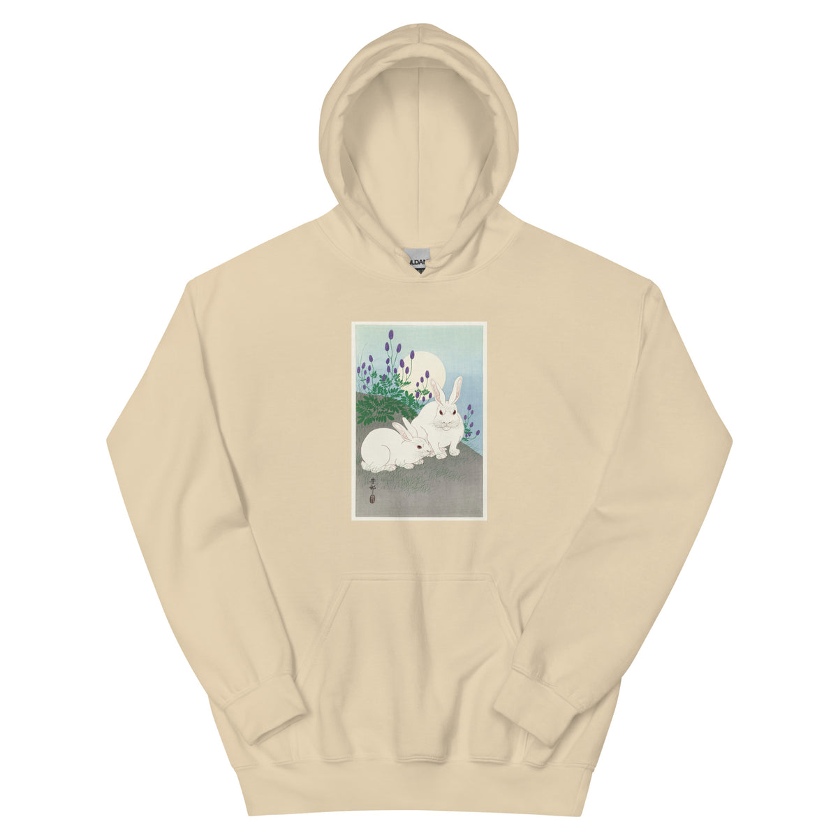 Sand Hoodie Rabbits At Full Moon - Ohara Koson 1920 Essential
