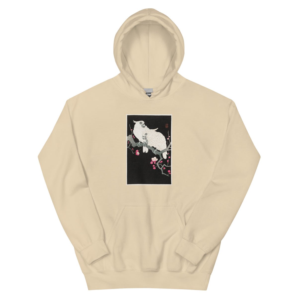 Sand Hoodie Two Cockatoo And Plum Blossom - Ohara Koson 1925 Essential