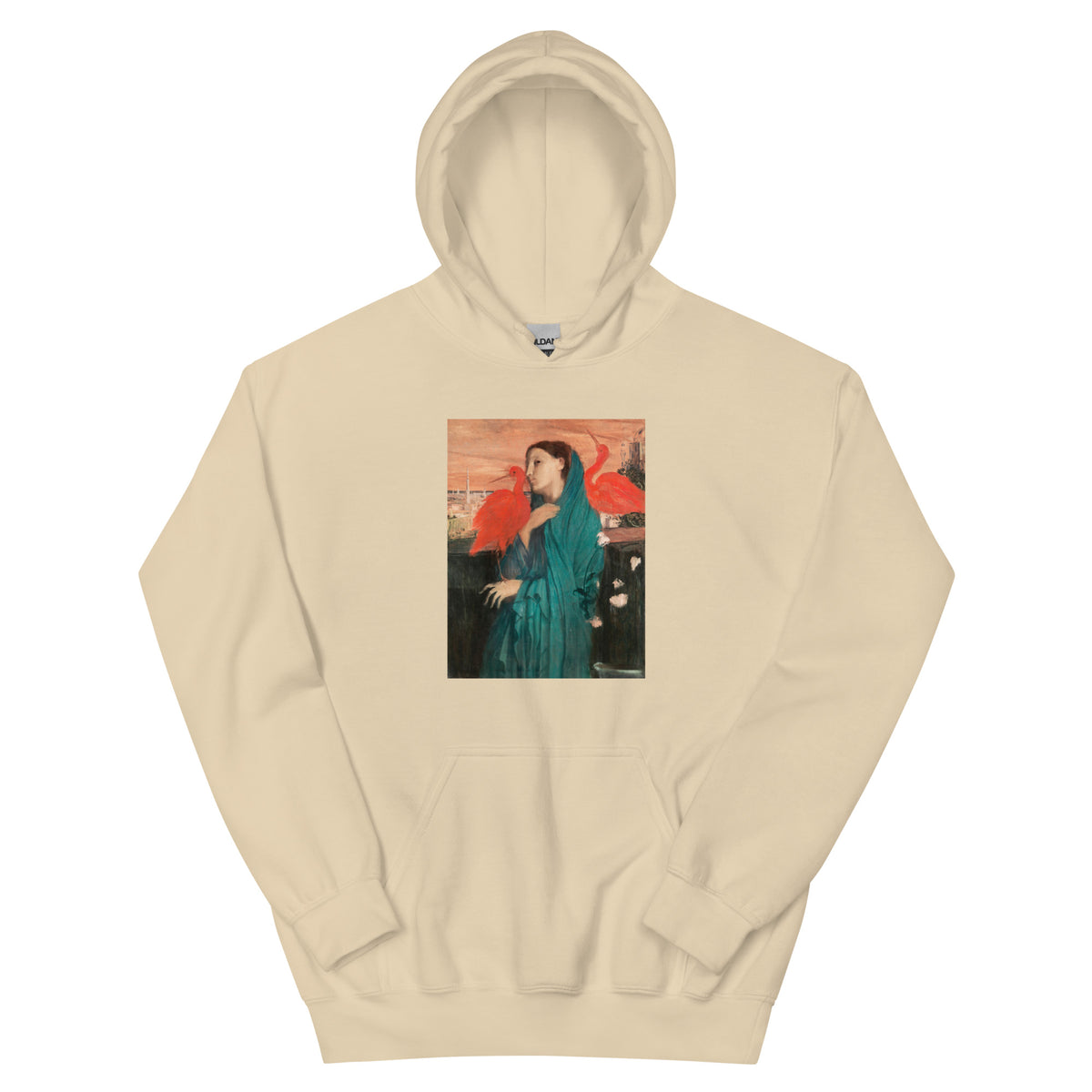 Sand Hoodie Young Woman With Ibis Painting In High Resolution Essential
