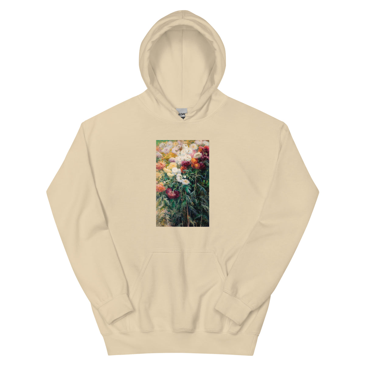 Sand Hoodie Chrysanthemums In The Garden At Petit Gennevilliers Painting In High Resolution Essential