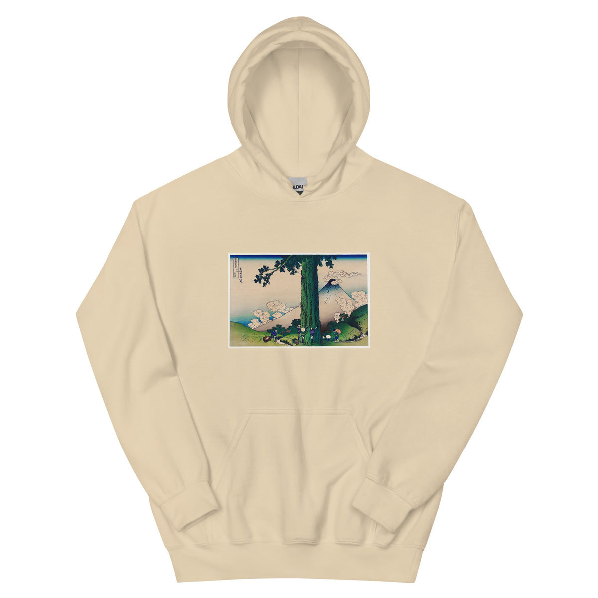 Sand Hoodie Mishima Pass In Kai Province - Katsushika Hokusai 1760 Essential