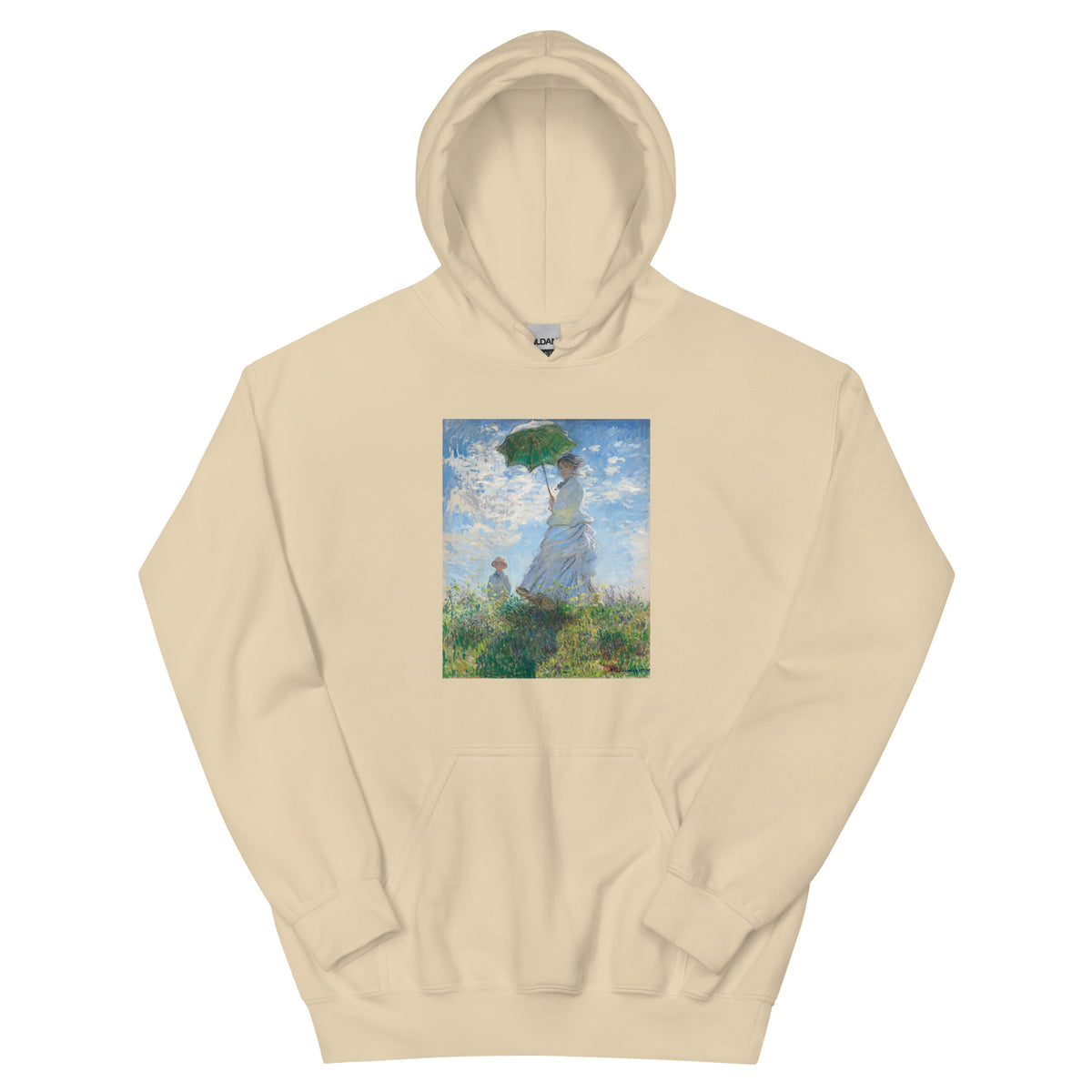 Sand Hoodie Claude Monet S Madame Monet And Her Son Woman With A Parasol Famous Painting Essential