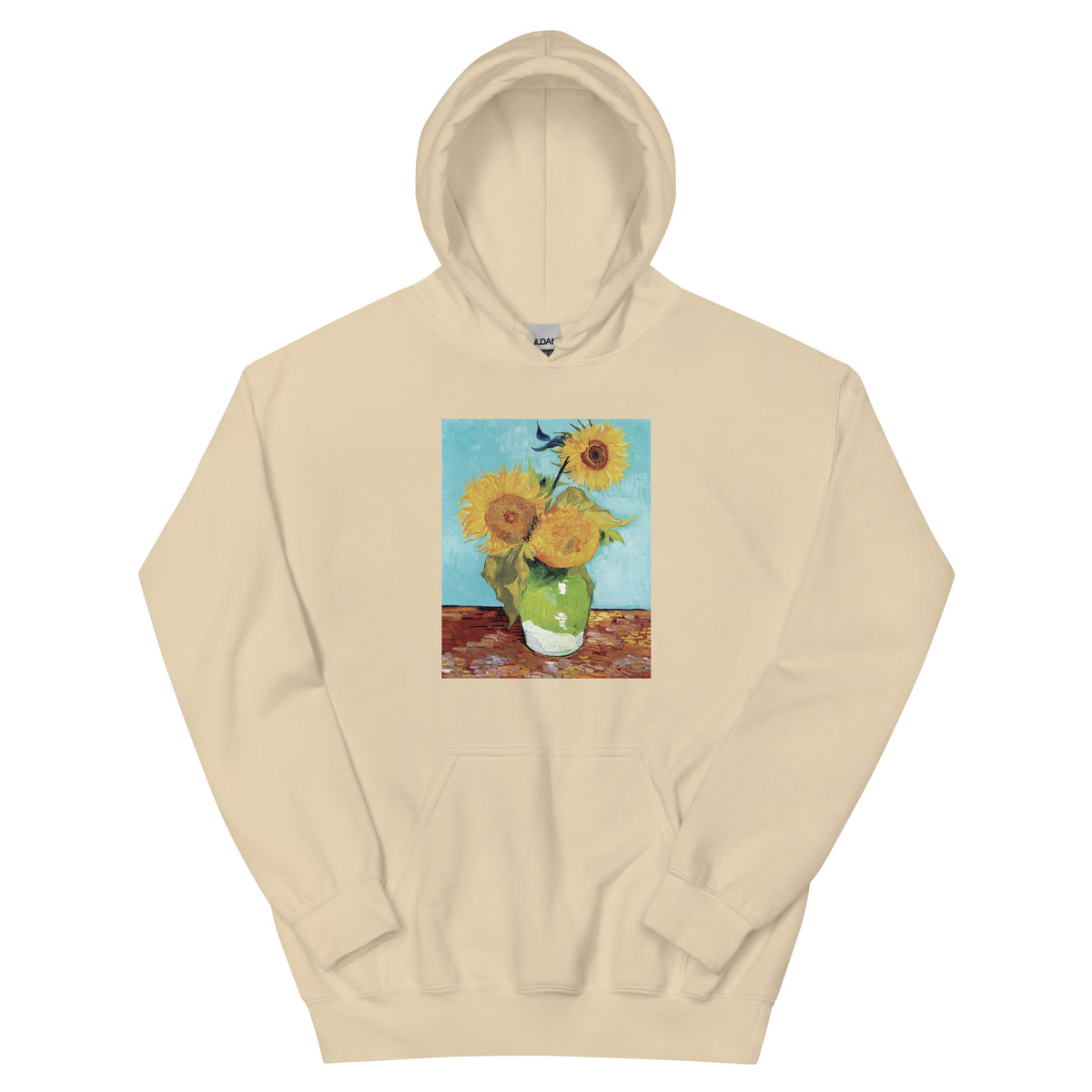Sand Hoodie Vincent Van Gogh S Vase With Three Sunflowers Famous Painting Essential
