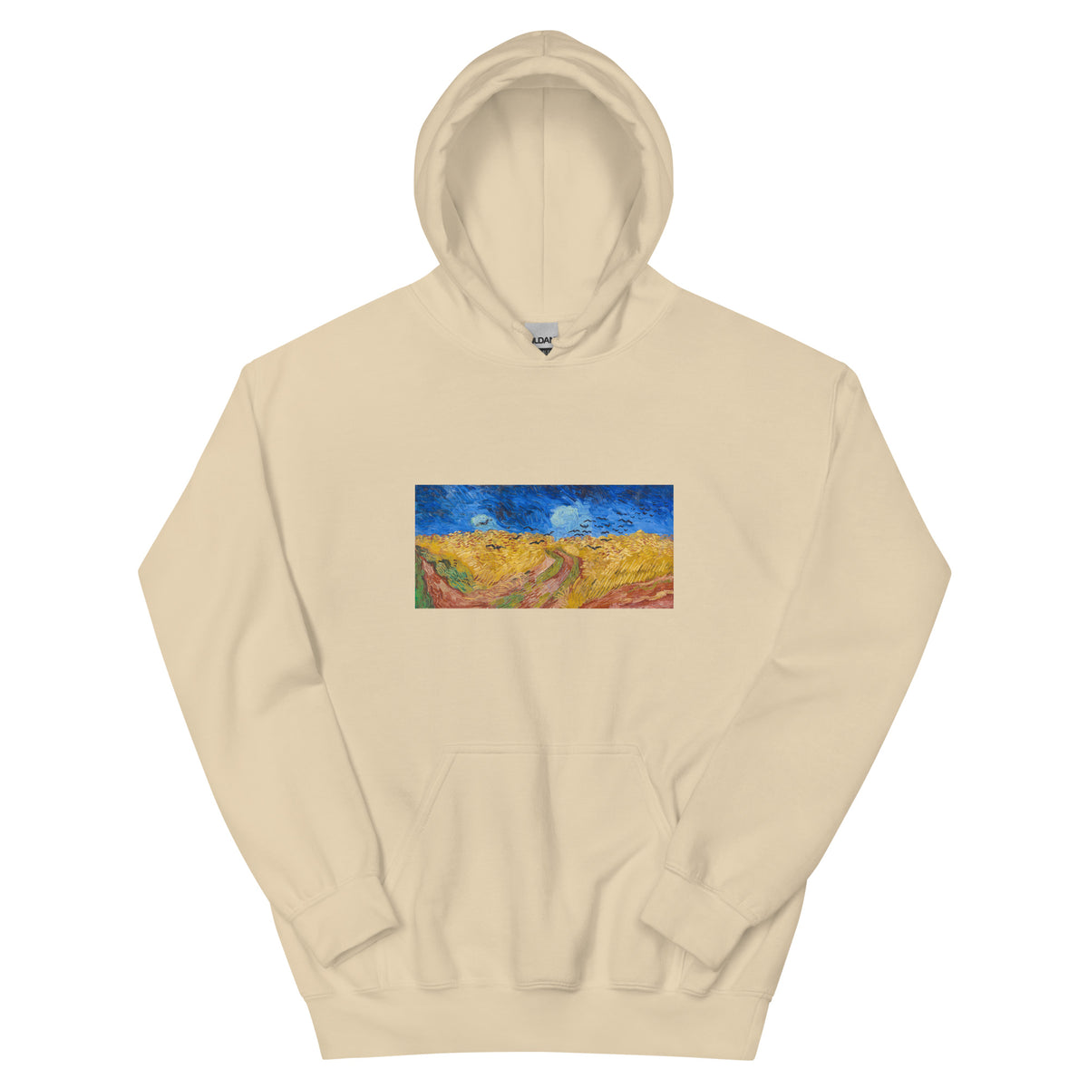 Sand Hoodie Vincent Van Gogh S Wheatfield With Crows Famous Landscape Painting Essential