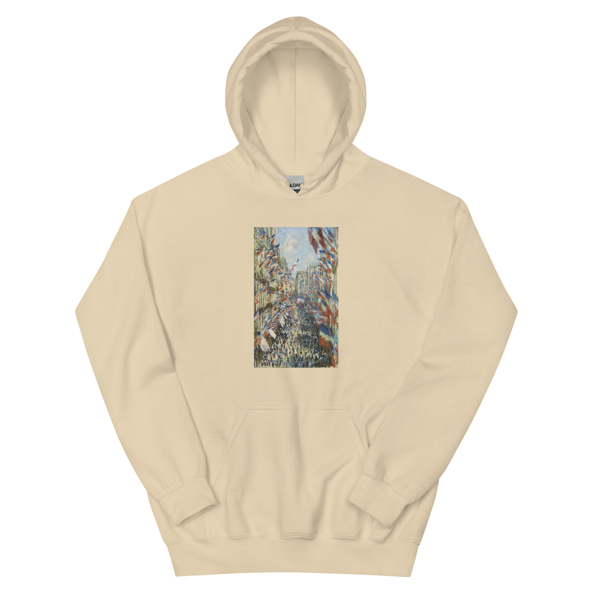 Sand Hoodie Claude Monet S The Rue Montorgueil In Paris Famous Painting Essential